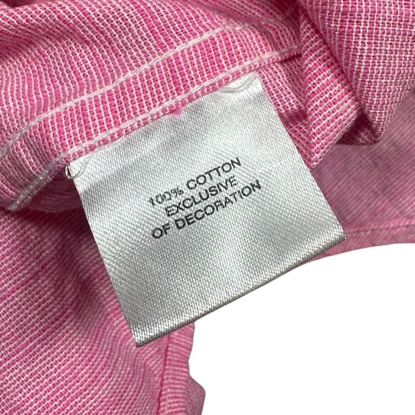 Tailorbyrd Button Down Shirt Mens Small Pink Excellent Short Sleeve Floral Trim - Thumbnail 8