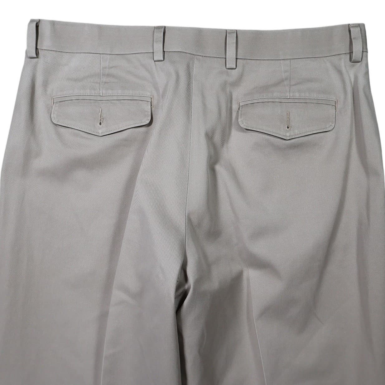 L.L.Bean Comfort Waist Pants Mens 36 Khaki Excellent 100% Cotton Chino Trousers - Thumbnail 4