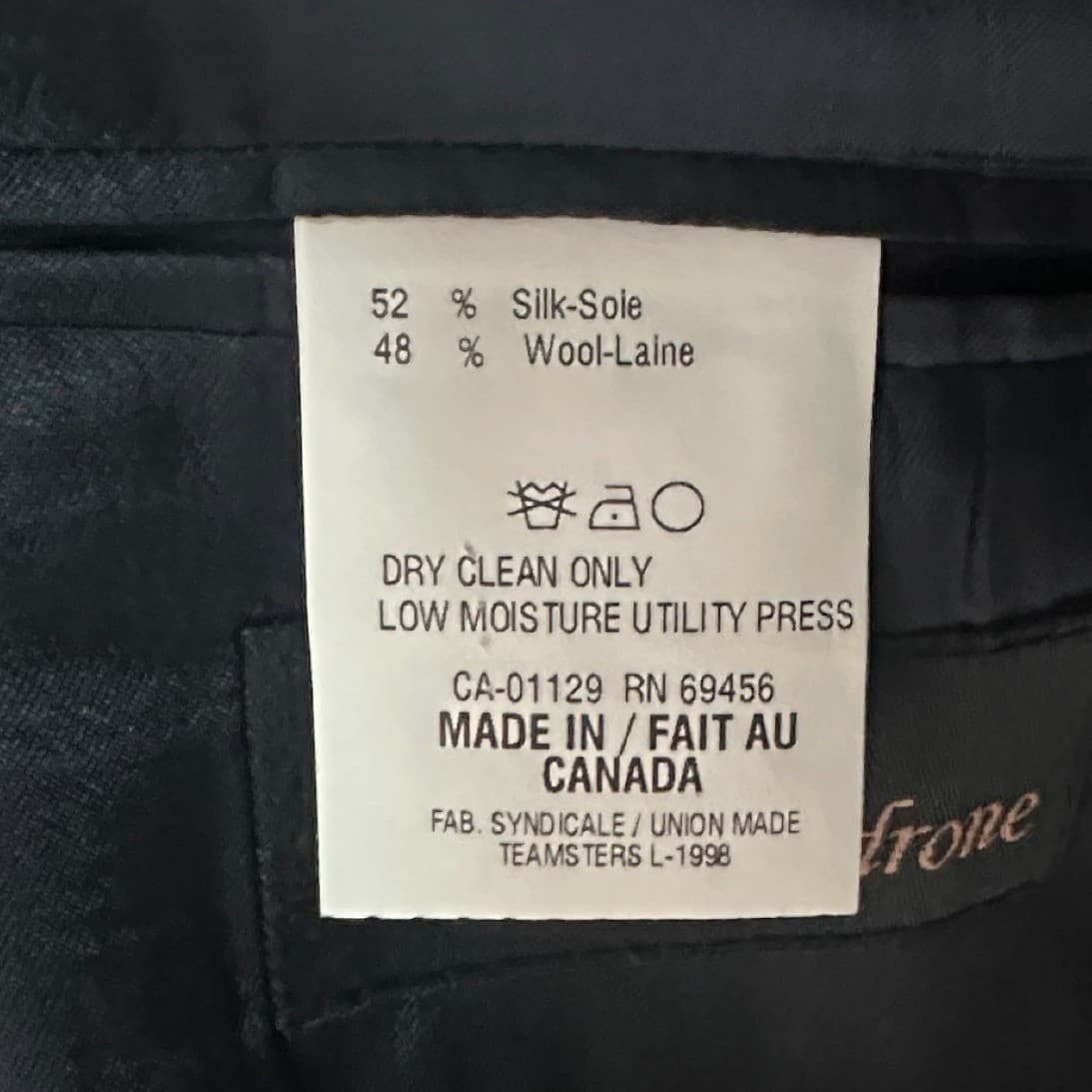 Carlo Mandrone Blazer Mens 50L Blue Grey Silk Wool 3-Button Jacket - Thumbnail 8