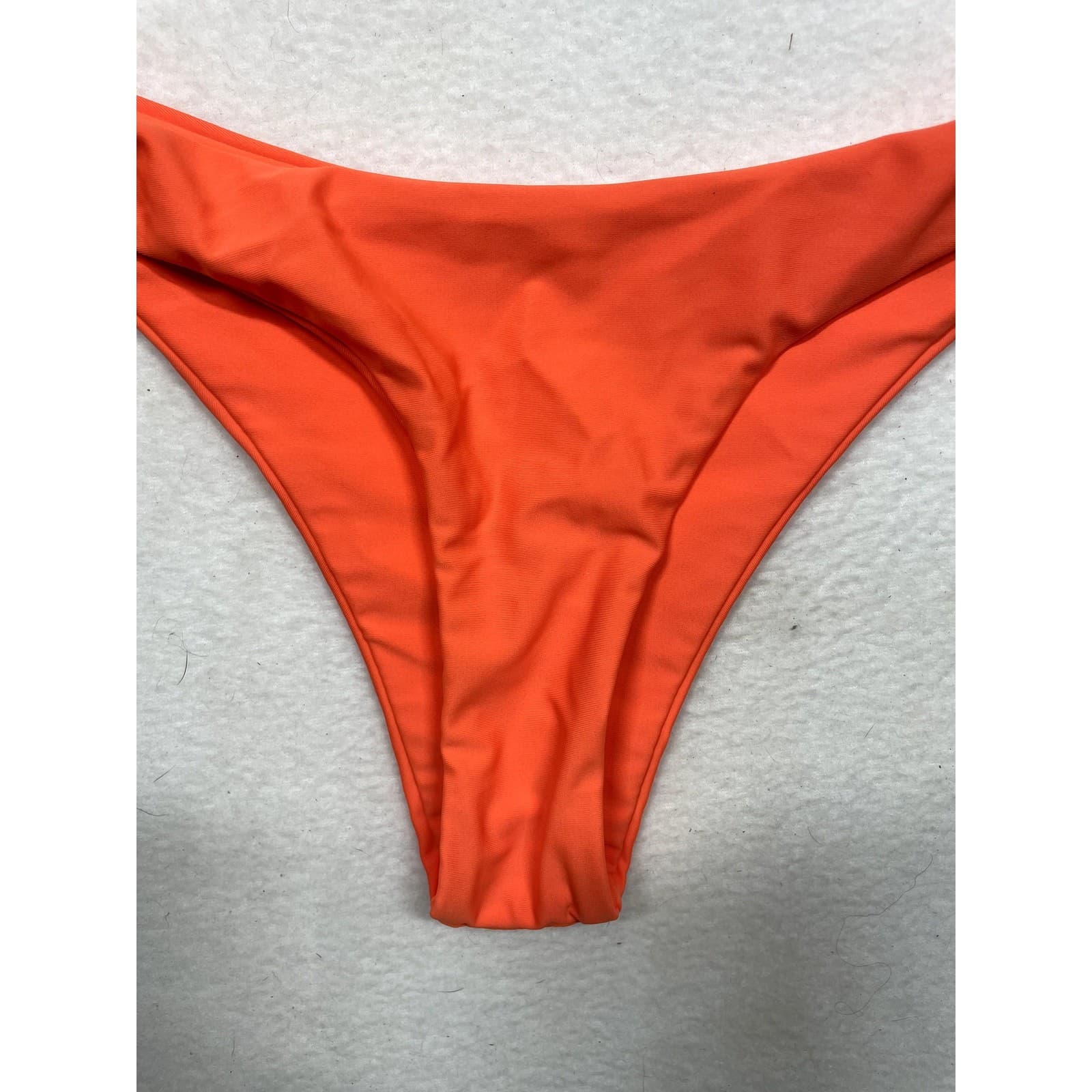 Zaful Bright Orange Strapless Bikini Set Womens S 2 Piece Swimsuit - Thumbnail 4