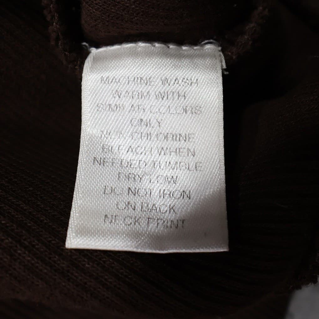 Roundtree & Yorke Pullover Mens L Brown Excellent 1/4 Zip Ribbed Cotton 1434 - Thumbnail 5