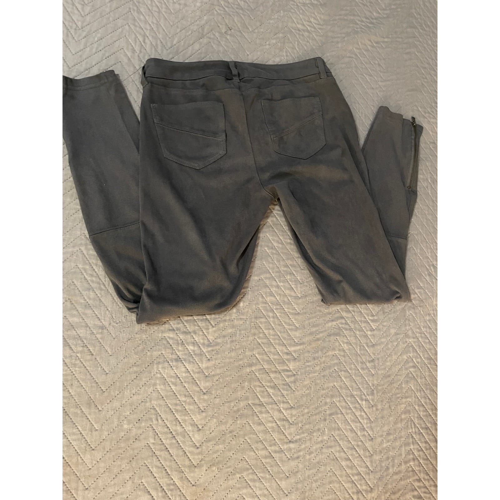 Gianni Bini Women's Medium Gray Skinny Buttery Soft Pants - Thumbnail 12