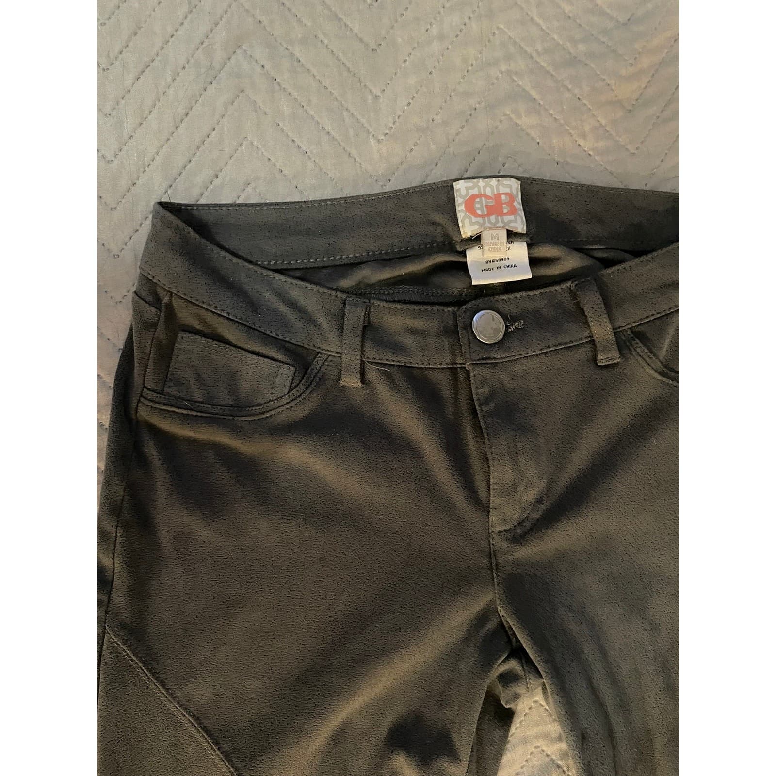 Gianni Bini Women's Medium Gray Skinny Buttery Soft Pants - Thumbnail 6