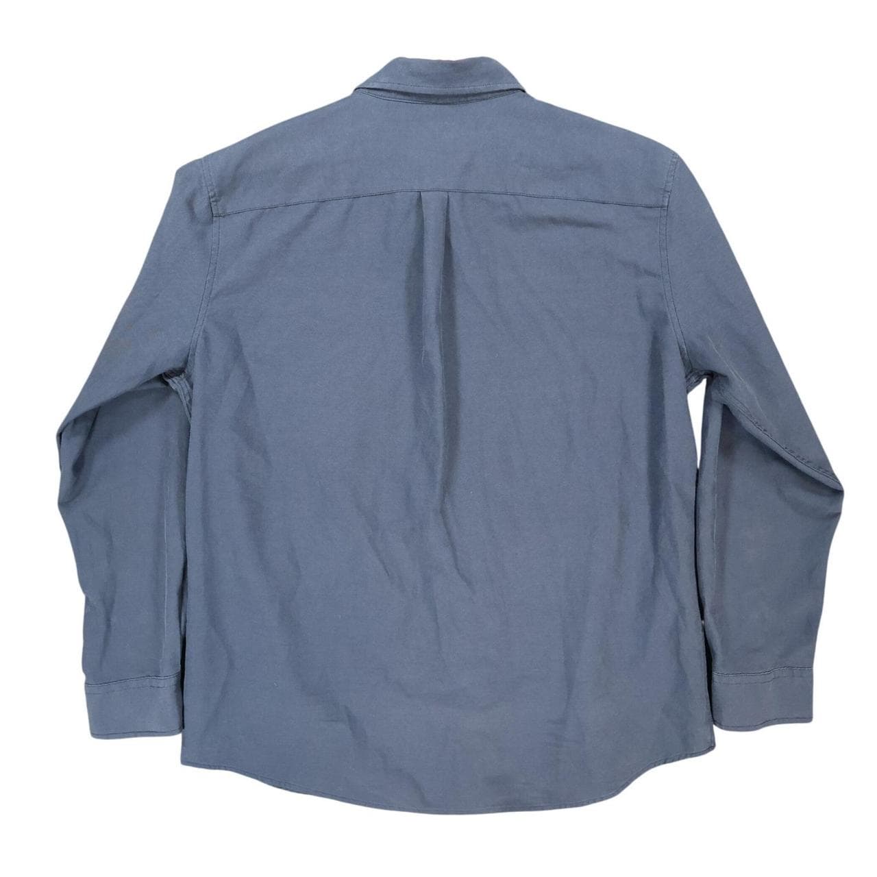 Oxford Men's XL Navy Blue Cotton Button Down Shirt - Casual Workwear - Thumbnail 2