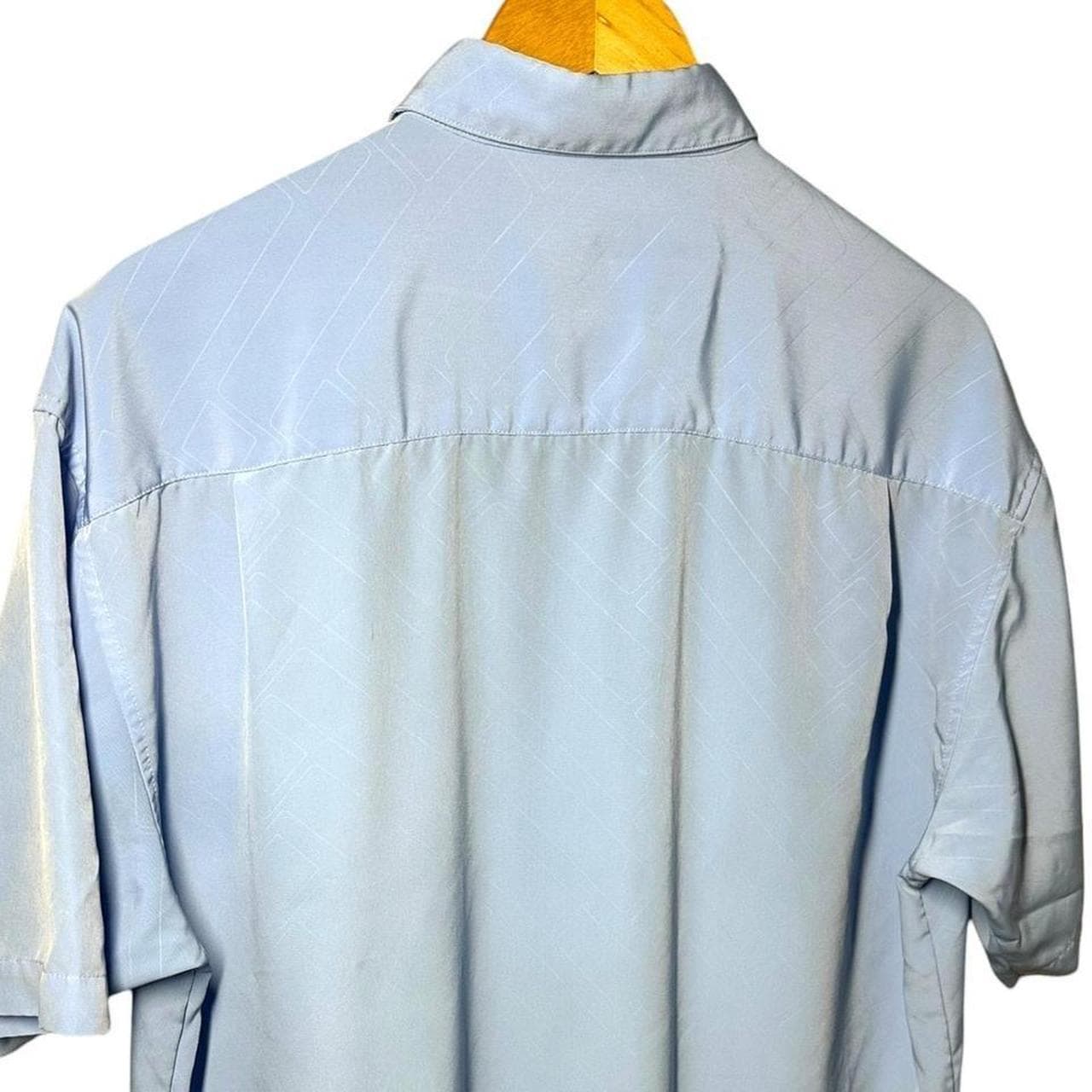 PLATINI Silky Short Sleeve Shirt Light Blue – Size L - Thumbnail 6