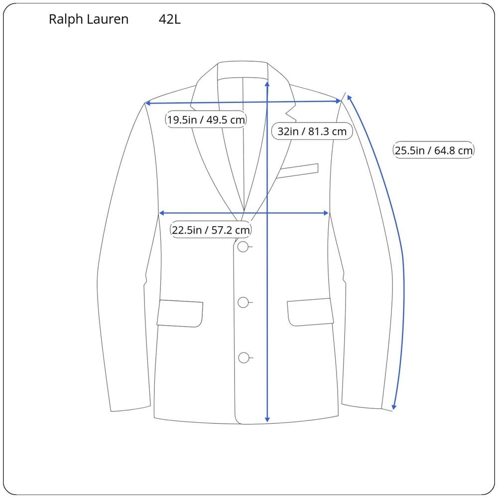 Ralph Lauren Blazer Sport Coat Mens 42L Brown Faux‎ Suede - Thumbnail 8