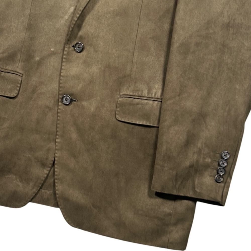Ralph Lauren Blazer Sport Coat Mens 42L Brown Faux‎ Suede - Thumbnail 6