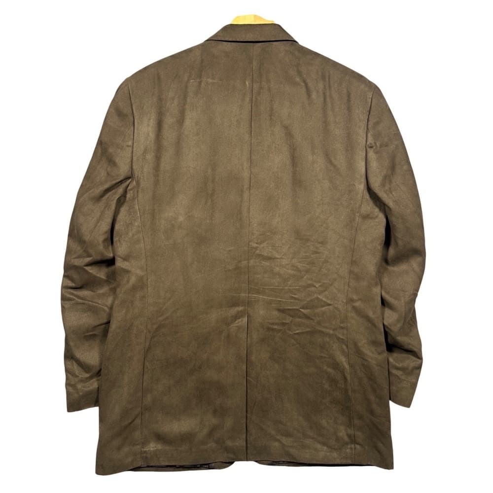 Ralph Lauren Blazer Sport Coat Mens 42L Brown Faux‎ Suede - Thumbnail 3