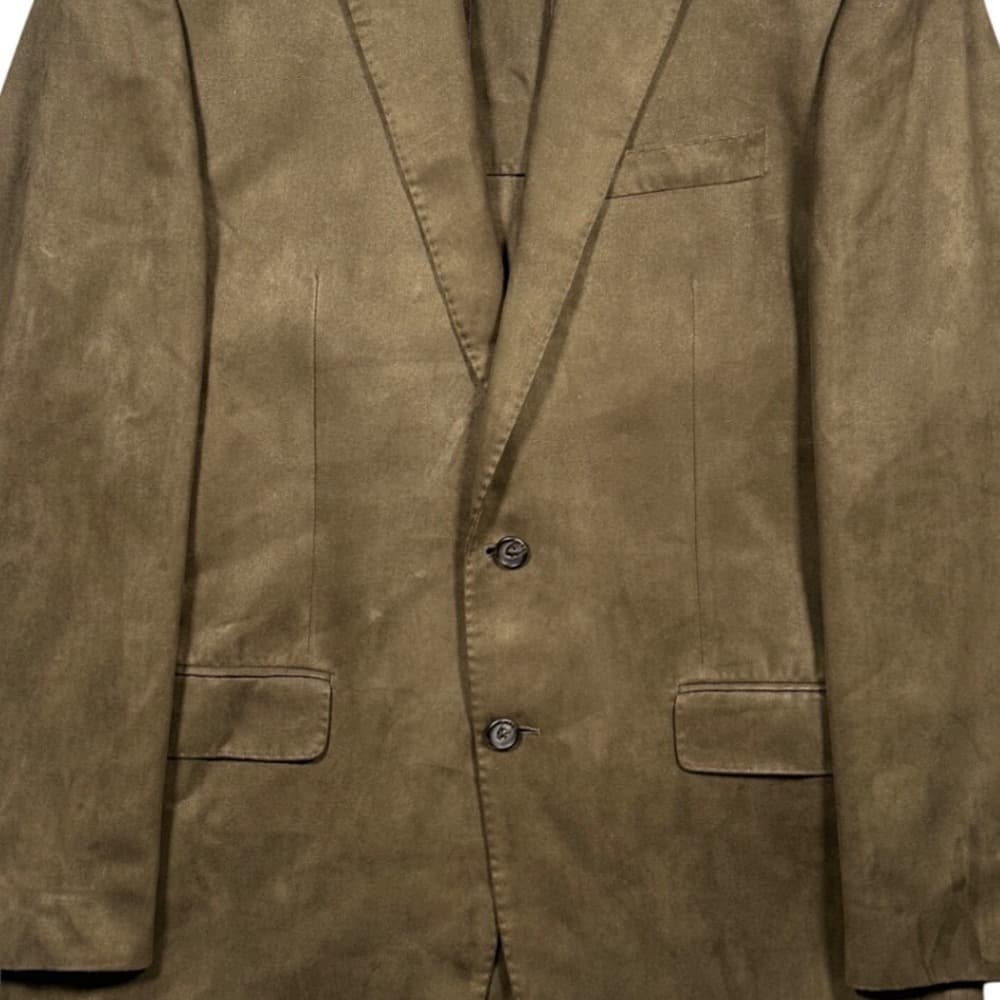 Ralph Lauren Blazer Sport Coat Mens 42L Brown Faux‎ Suede - Thumbnail 5