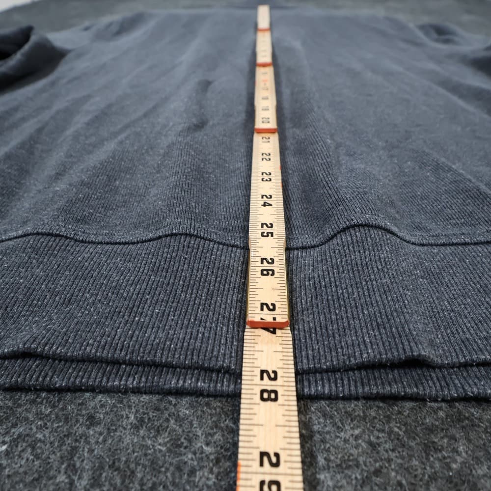 Van Heusen Pullover Mens XL Gray Excellent Quarter Zip Flex Classic Fit - Thumbnail 5