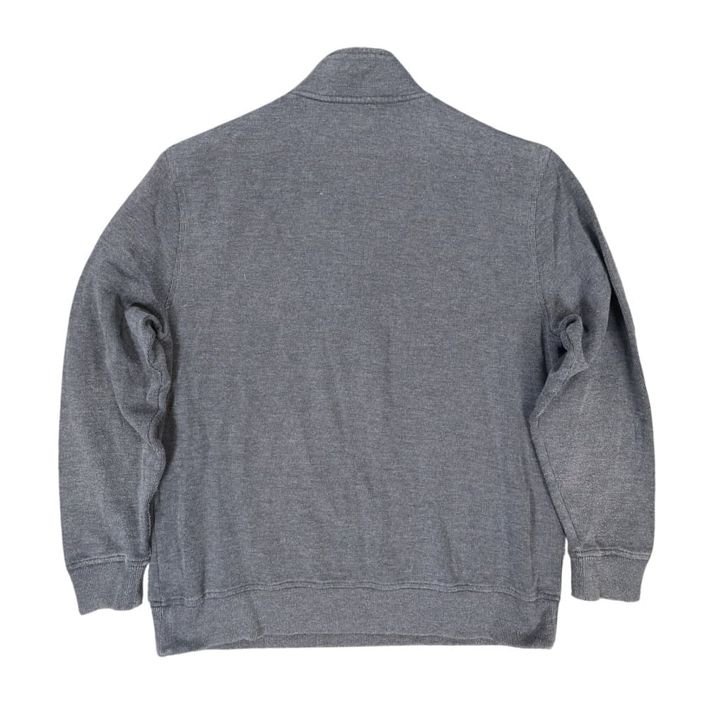 Van Heusen Pullover Mens XL Gray Excellent Quarter Zip Flex Classic Fit - Thumbnail 2
