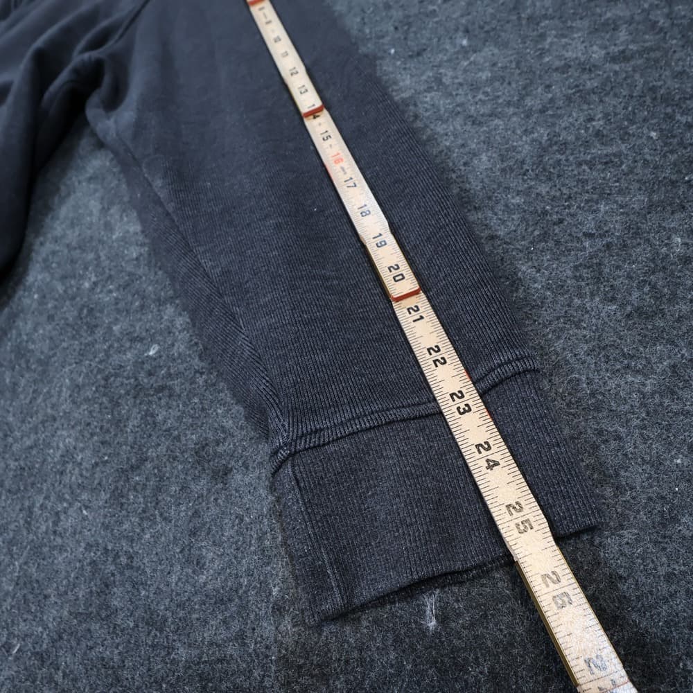 Van Heusen Quarter Zip Pullover Mens XL Gray Excellent Ribbed Texture - Thumbnail 4