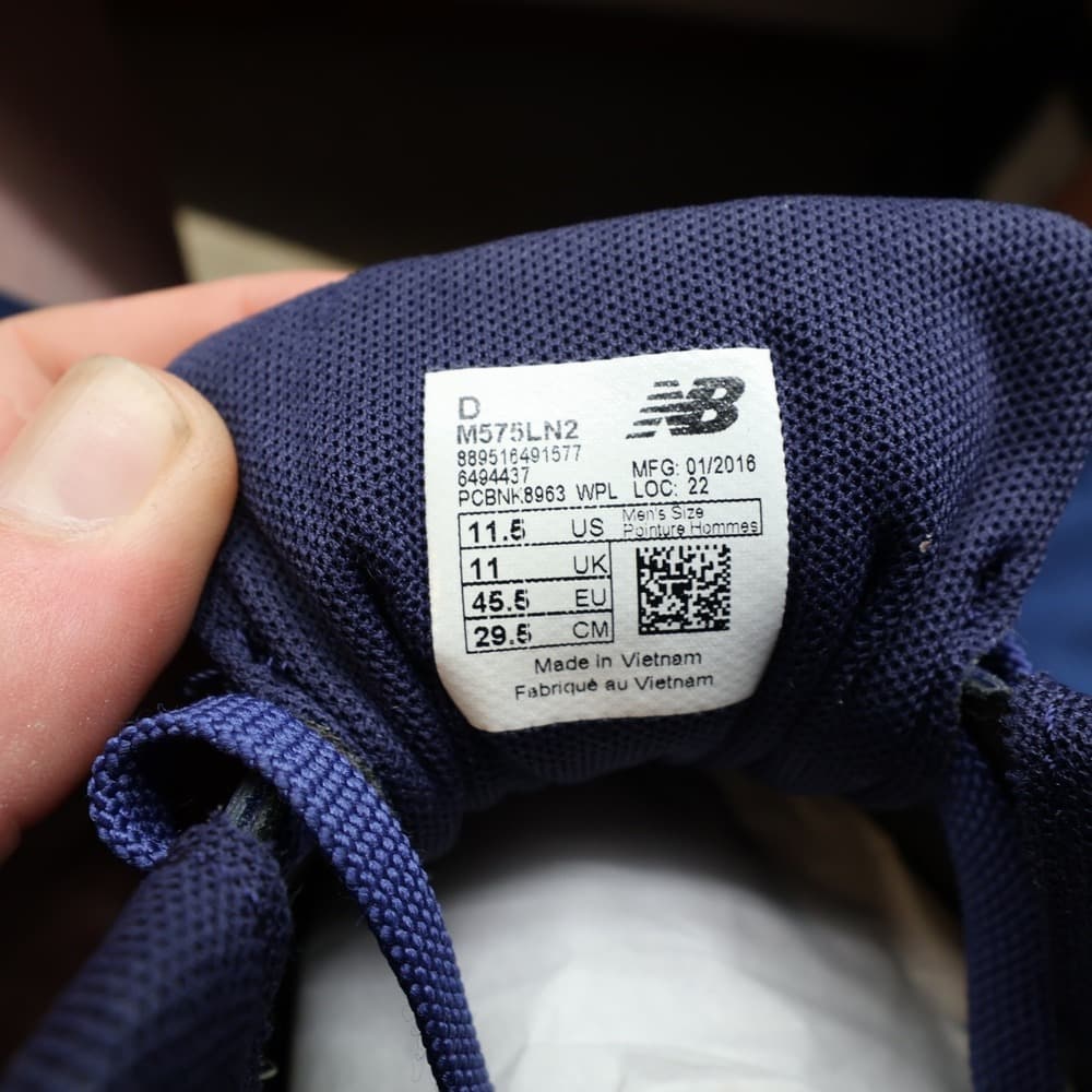 New Balance 575 Running Shoes Mens 11.5 Blue Mesh Cush+ Athletic M575LN2 - Thumbnail 6