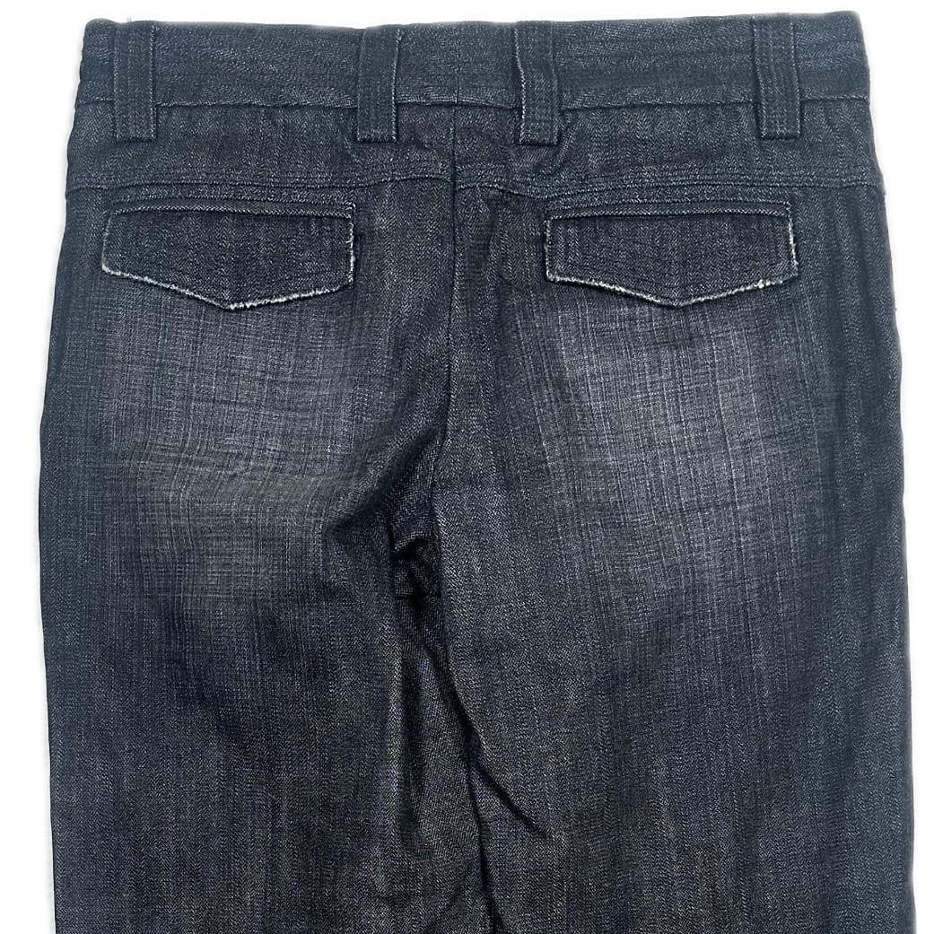 Express Design Studio Dark Wash Denim Wide Leg Pants Size 4 - Thumbnail 4
