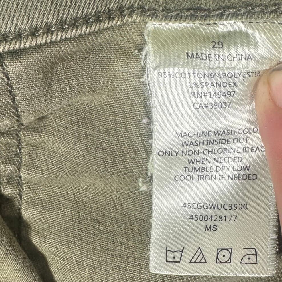 Sam Edelman The Cargo Ankle Olive Green Utility Pants Women Size 29 - Thumbnail 6