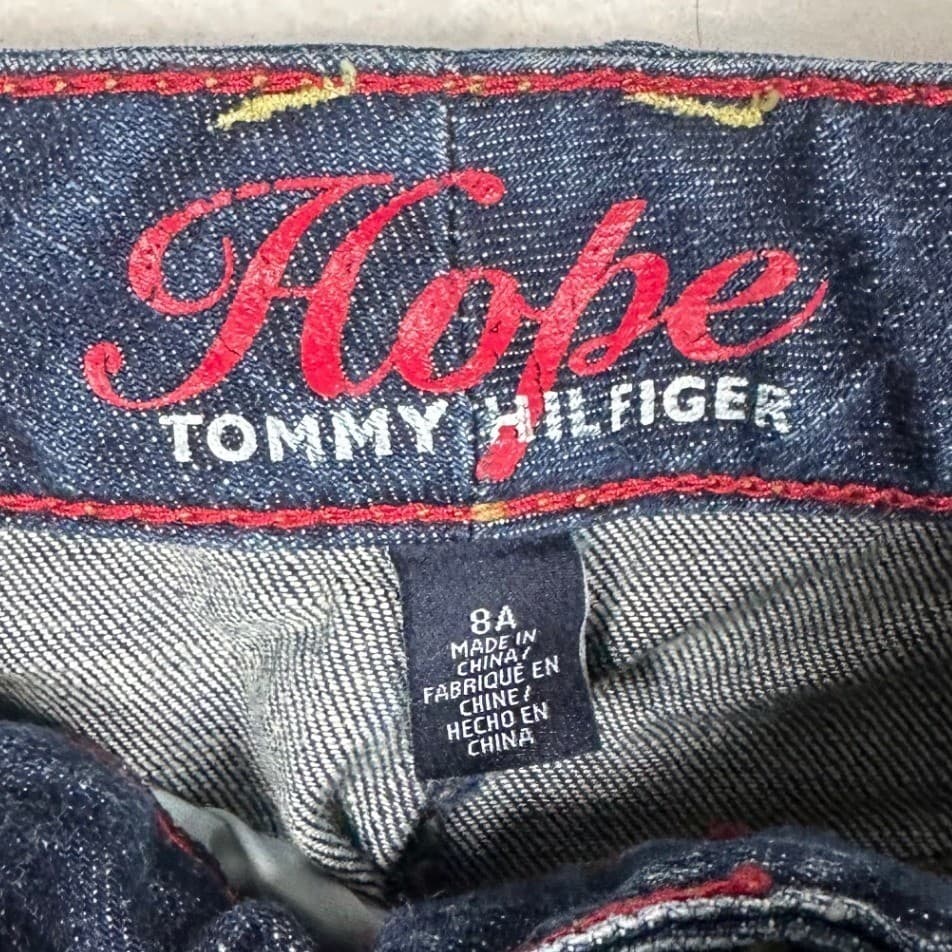 Tommy Hilfiger Women's Blue Wash Denim Jeans Bootcut Style Size 8A - Thumbnail 6