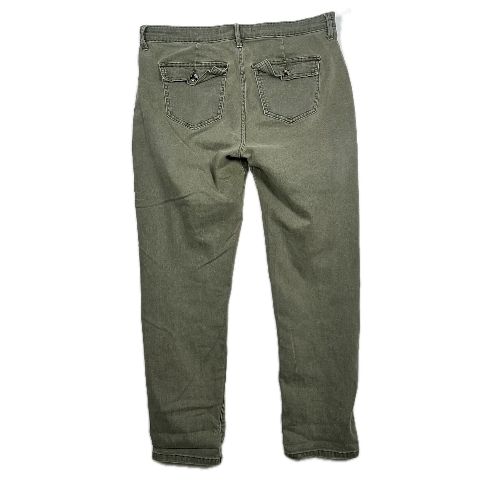 Sam Edelman The Cargo Ankle Olive Green Utility Pants Women Size 29 - Thumbnail 3