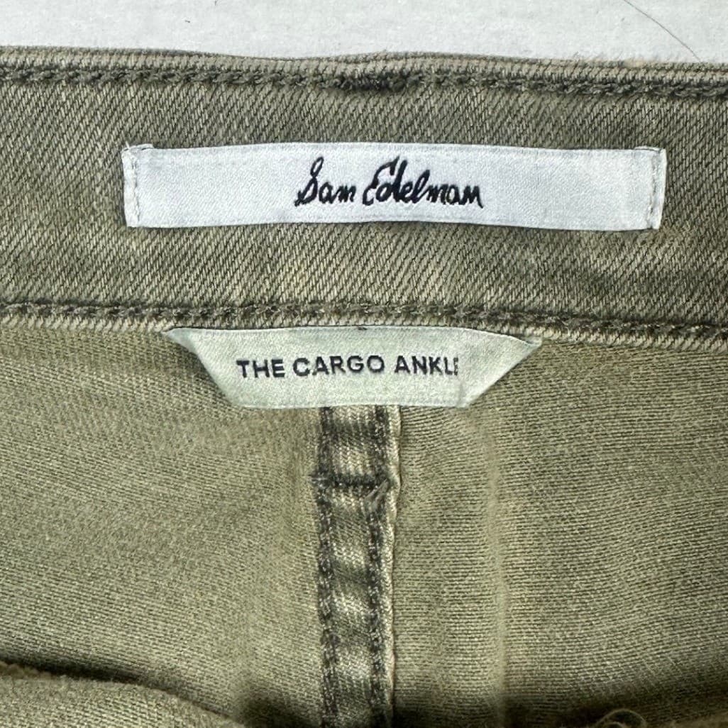 Sam Edelman The Cargo Ankle Olive Green Utility Pants Women Size 29 - Thumbnail 5