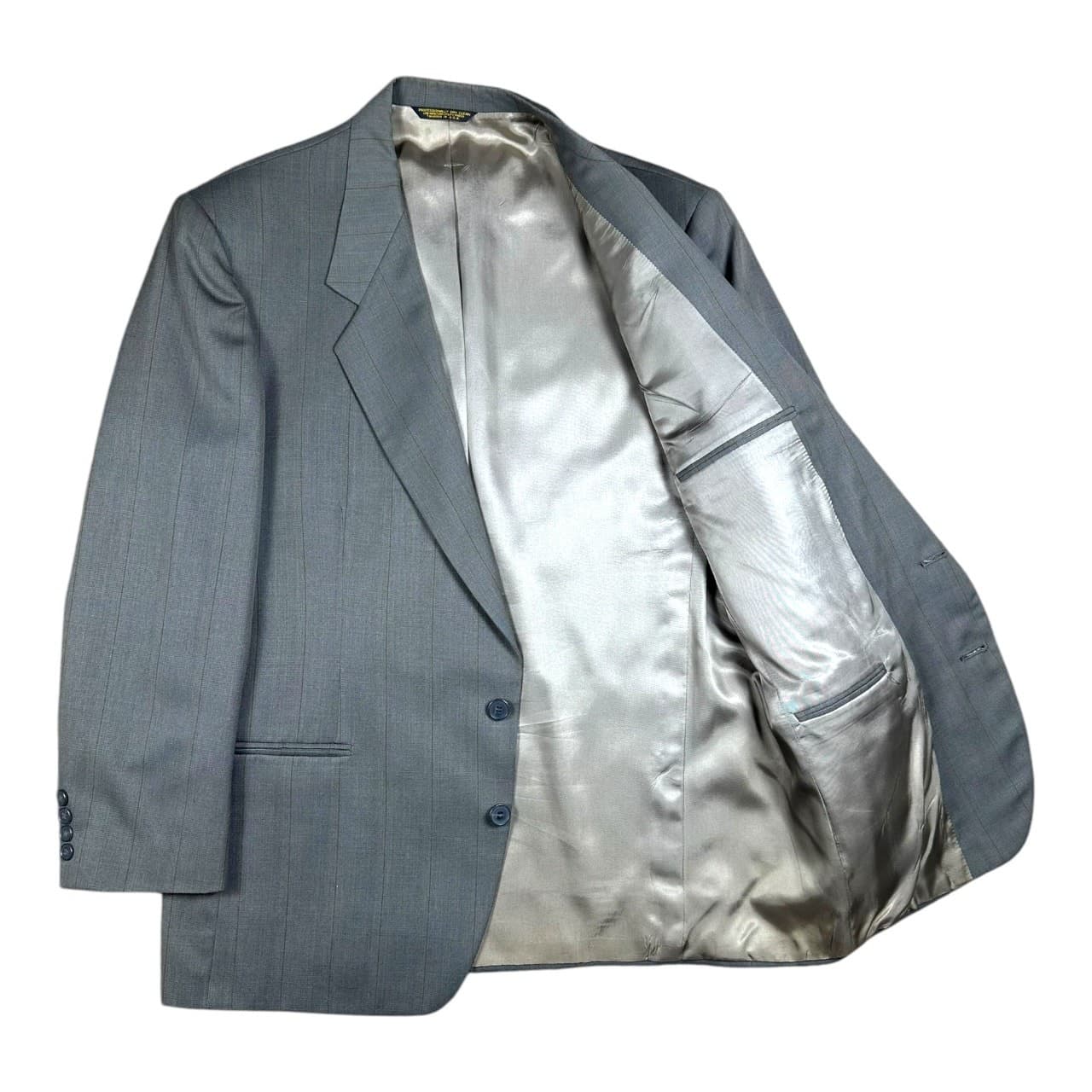 Nino Cerruti Rue Royale Mens 44R Pinstripe Suit Jacket Pants Tailored USA Gray - Thumbnail 3
