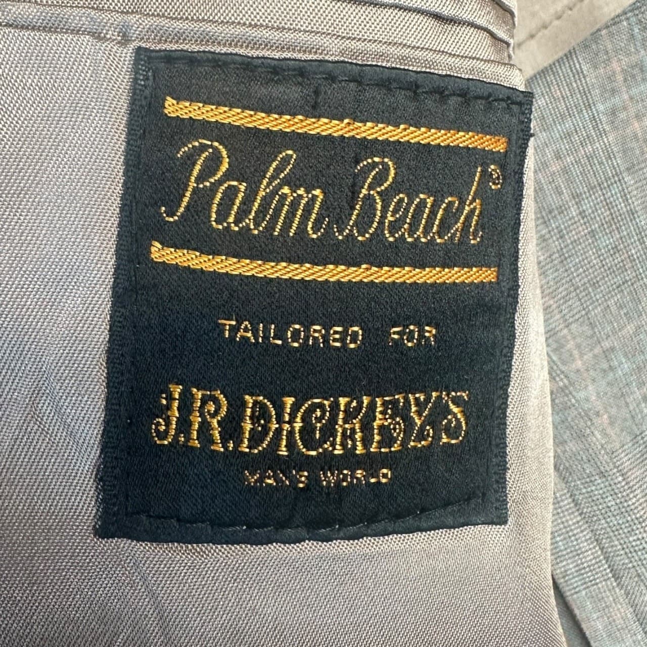 Palm Beach Windowpane Blazer Mens 40R Sport Coat Vintage - Thumbnail 7