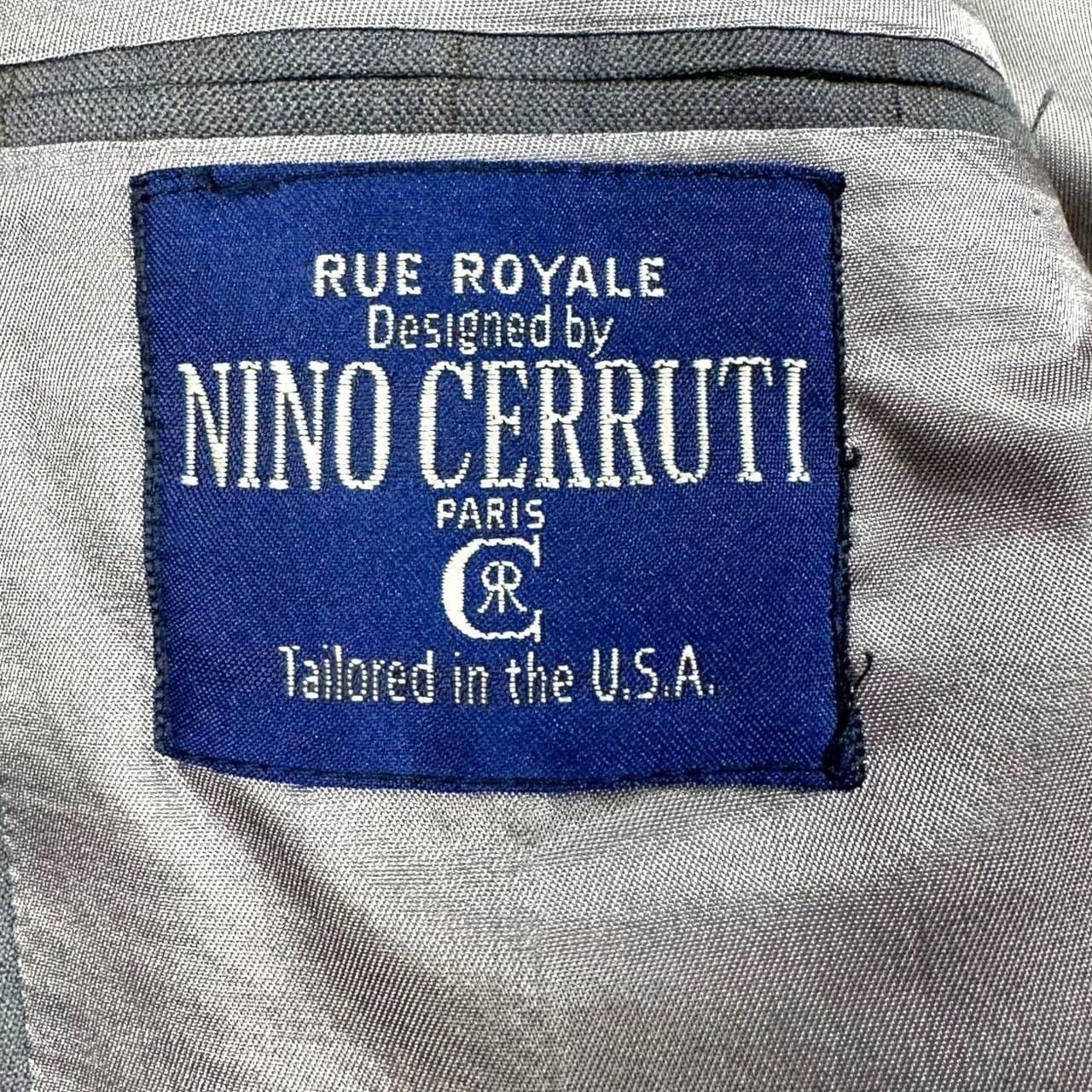 Nino Cerruti Rue Royale Mens 44R Pinstripe Suit Jacket Pants Tailored USA Gray - Thumbnail 6