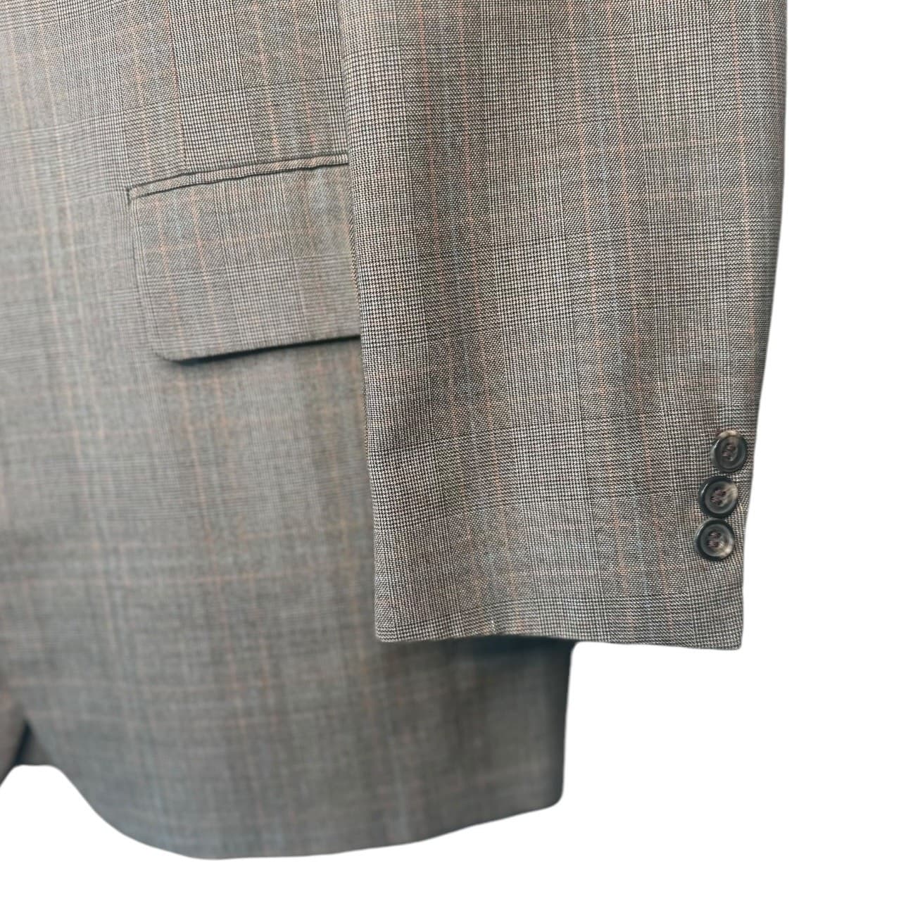 Palm Beach Windowpane Blazer Mens 40R Sport Coat Vintage - Thumbnail 6