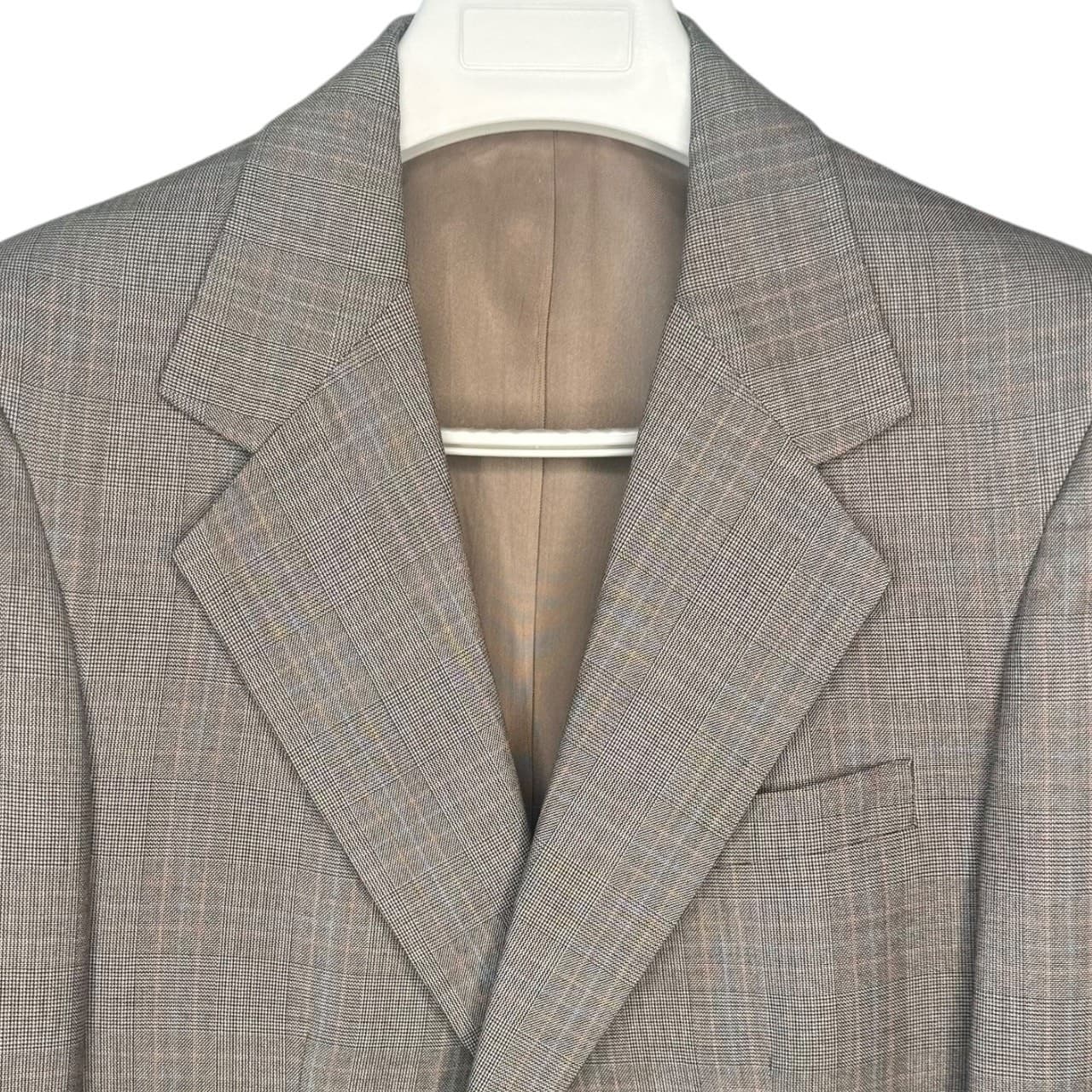 Palm Beach Windowpane Blazer Mens 40R Sport Coat Vintage - Thumbnail 5