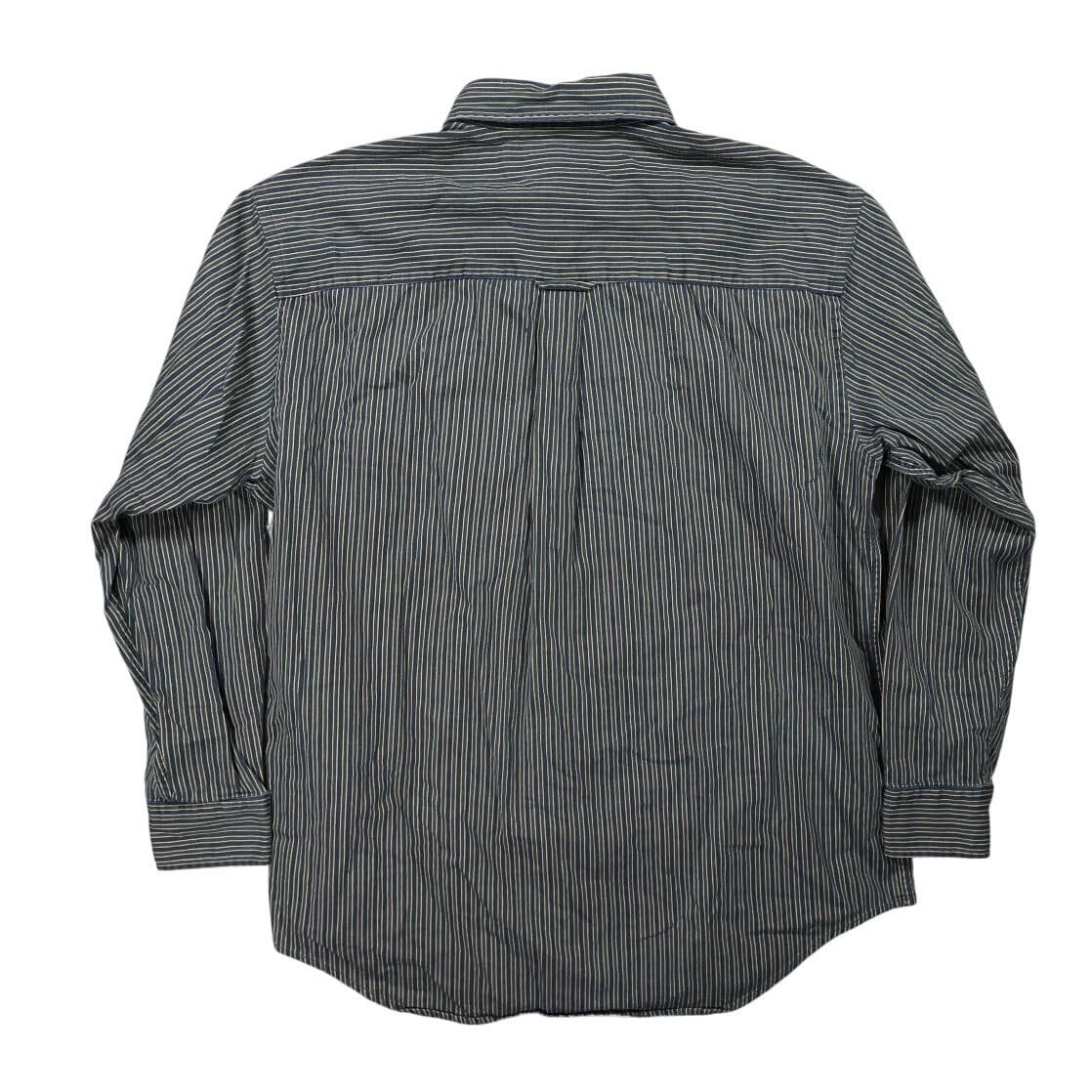 Roundtree & Yorke Button Up Shirt Mens Medium Green Excellent Vintage Striped - Thumbnail 3