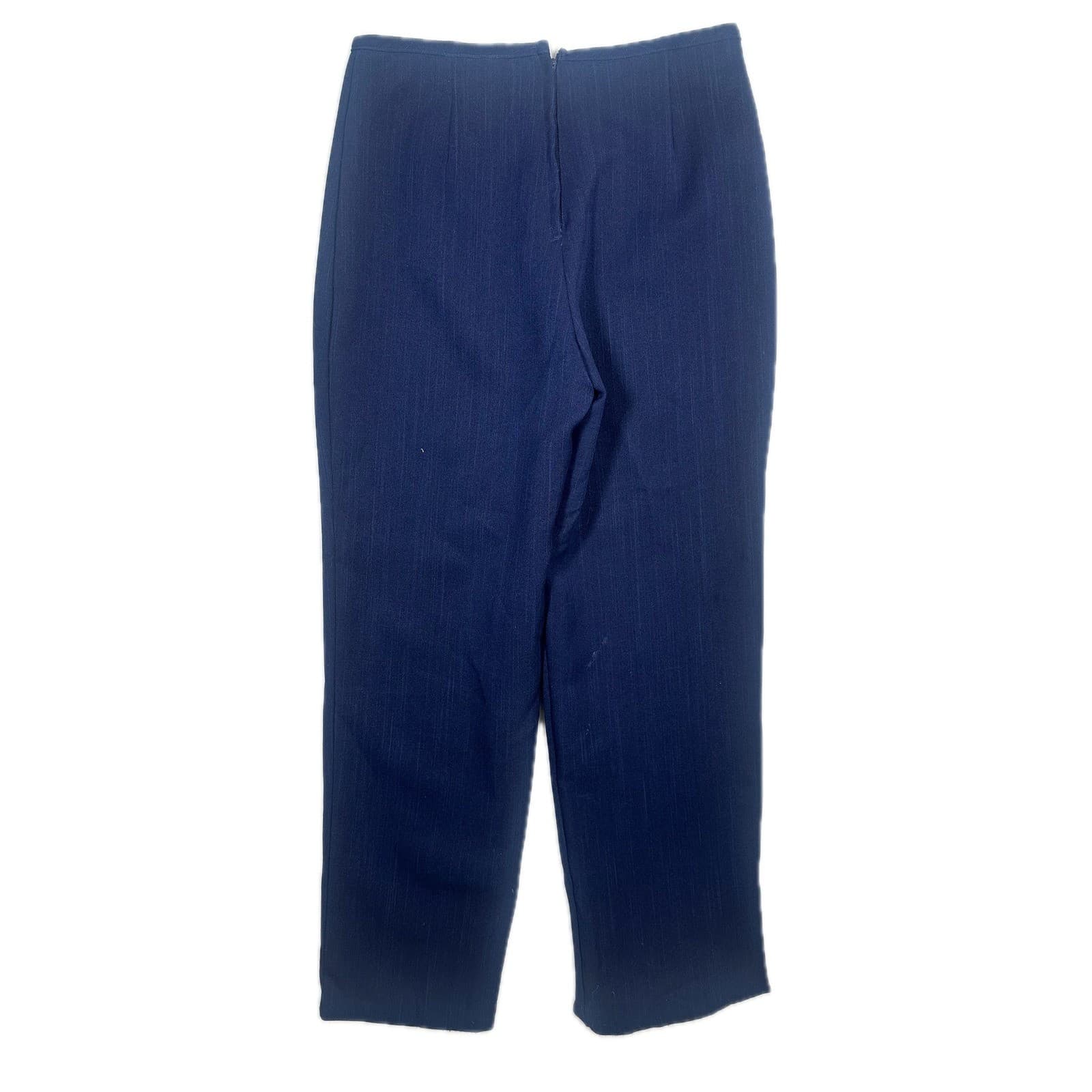 My Michelle Womens Navy Blue Pinstripe Dress Pants Size 9 10 - Thumbnail 2