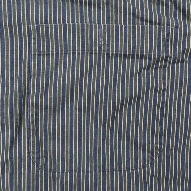 Roundtree & Yorke Button Up Shirt Mens Medium Green Excellent Vintage Striped - Thumbnail 4