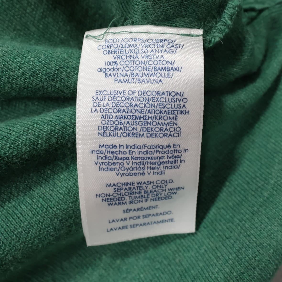 Chaps Polo Shirt Mens 2XLT Green Excellent Short Sleeve Cotton Solid Pique - Thumbnail 5