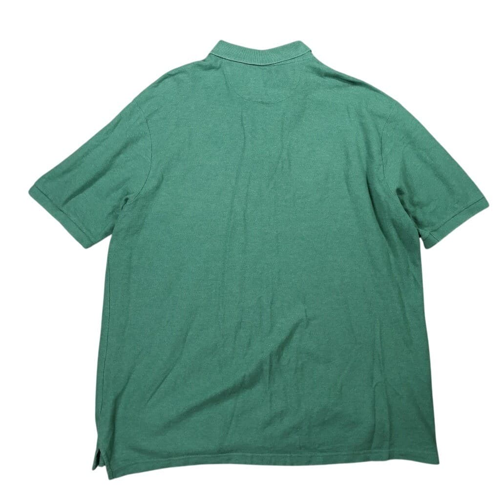 Chaps Polo Shirt Mens 2XLT Green Excellent Short Sleeve Cotton Solid Pique - Thumbnail 2