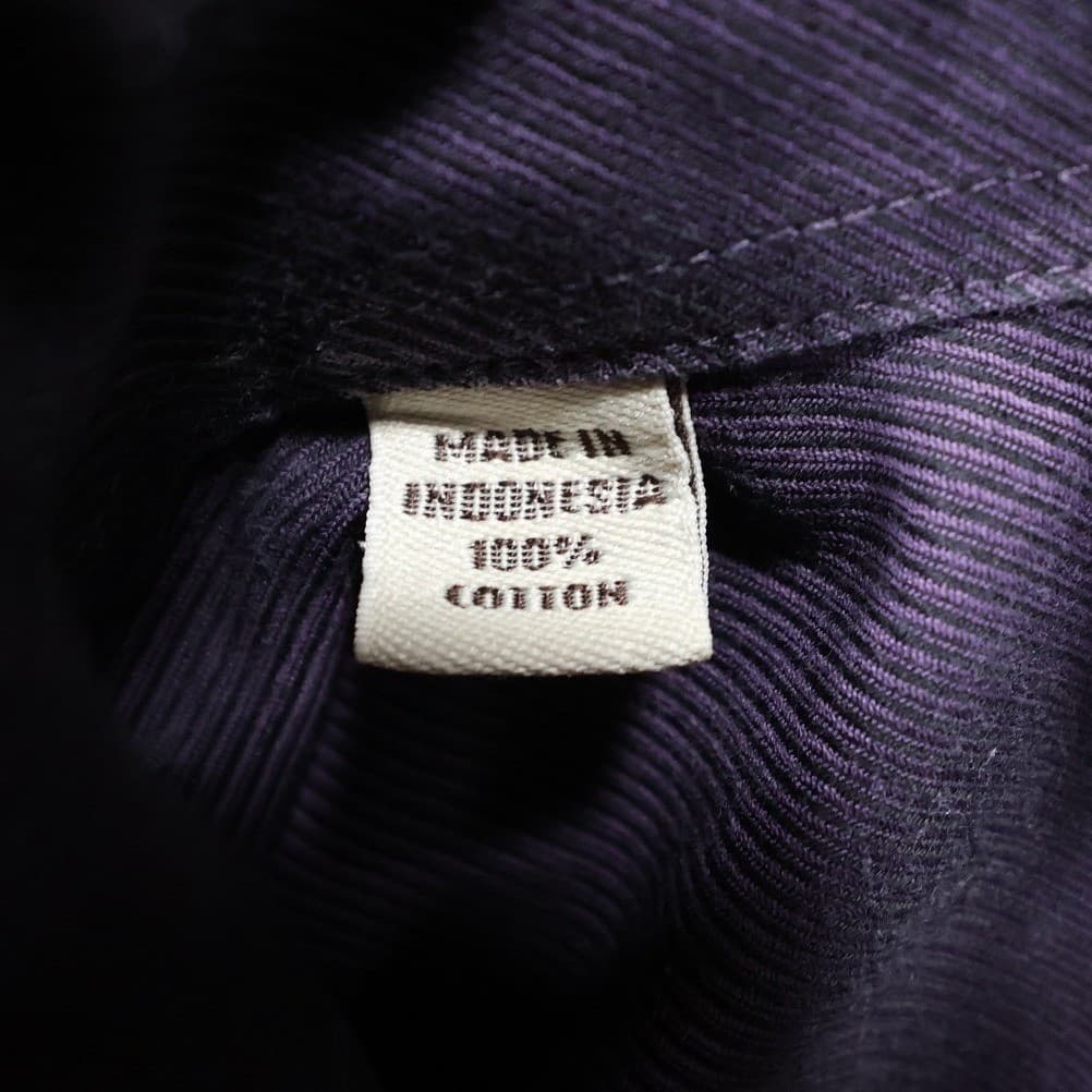Pronto Uomo Dress Shirt Mens 16 34/35 Purple Excellent Non-Iron 80s 2-Ply Cotton - Thumbnail 4