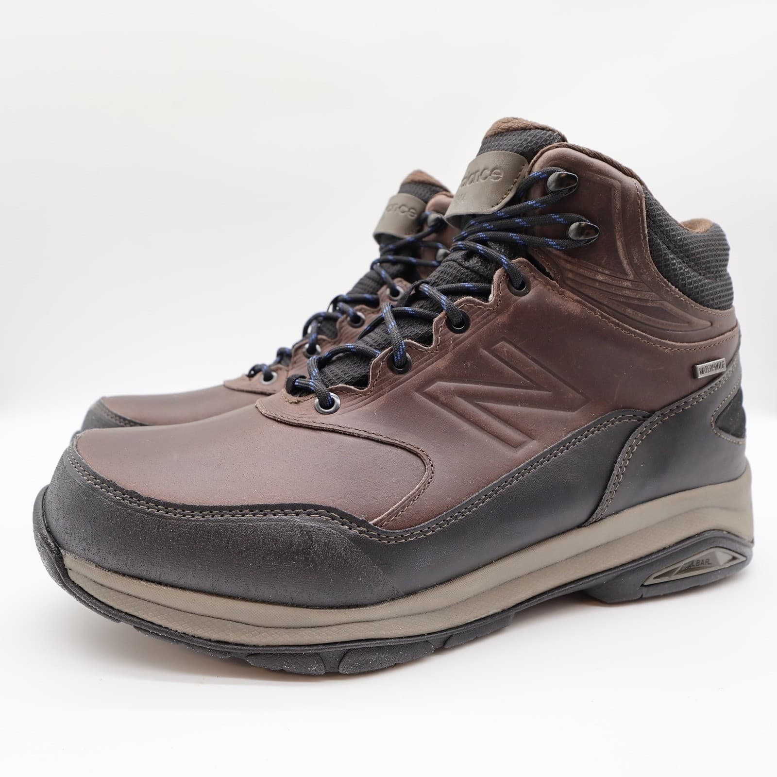 New Balance MW1400DB Men's 11 4E Waterproof Brown Leather Hiking Boots - Thumbnail 3