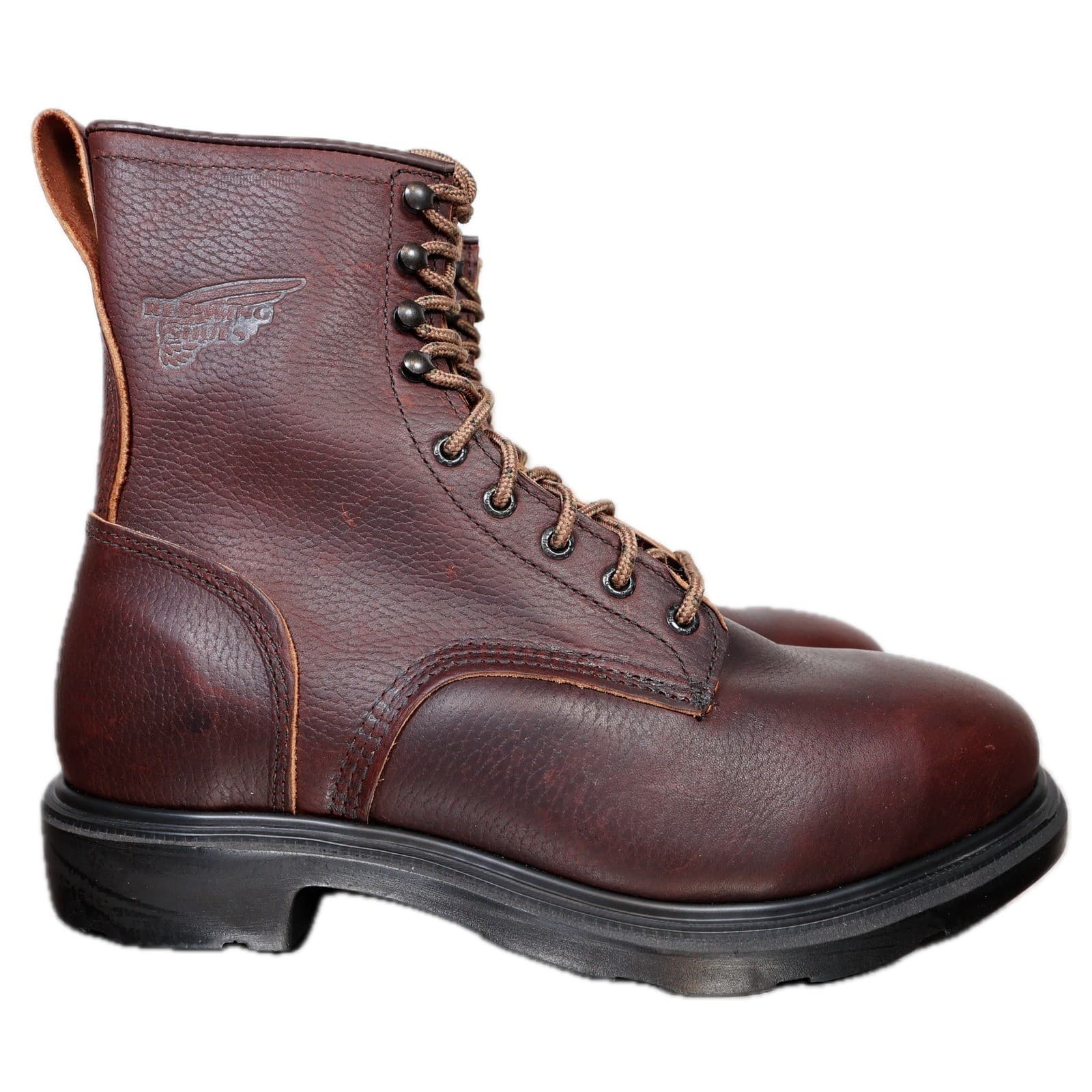 Red Wing 4451 Work Boots Mens 10 Brown Leather Steel Toe EH SuperSole USA - Thumbnail 5
