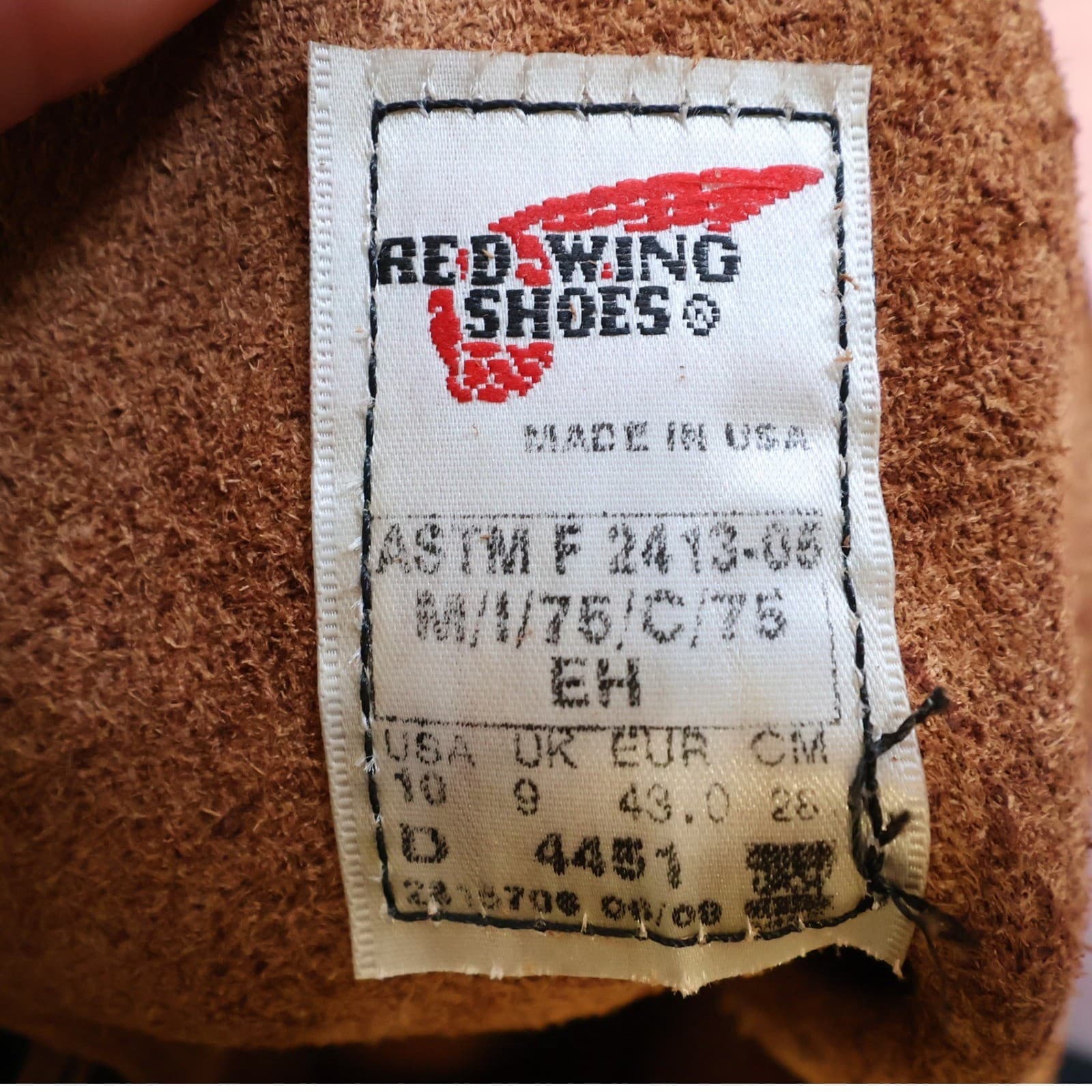 Red Wing 4451 Work Boots Mens 10 Brown Leather Steel Toe EH SuperSole USA - Thumbnail 8