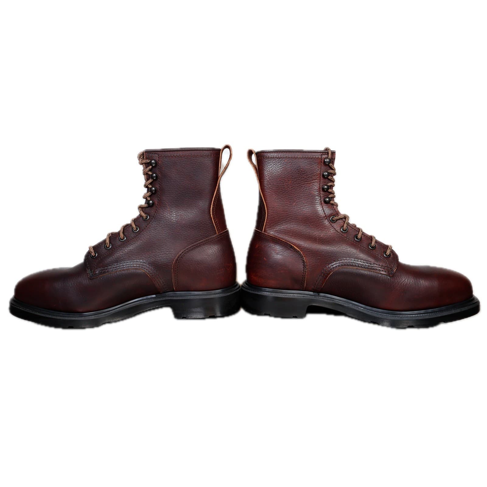 Red Wing 4451 Work Boots Mens 10 Brown Leather Steel Toe EH SuperSole USA - Thumbnail 10