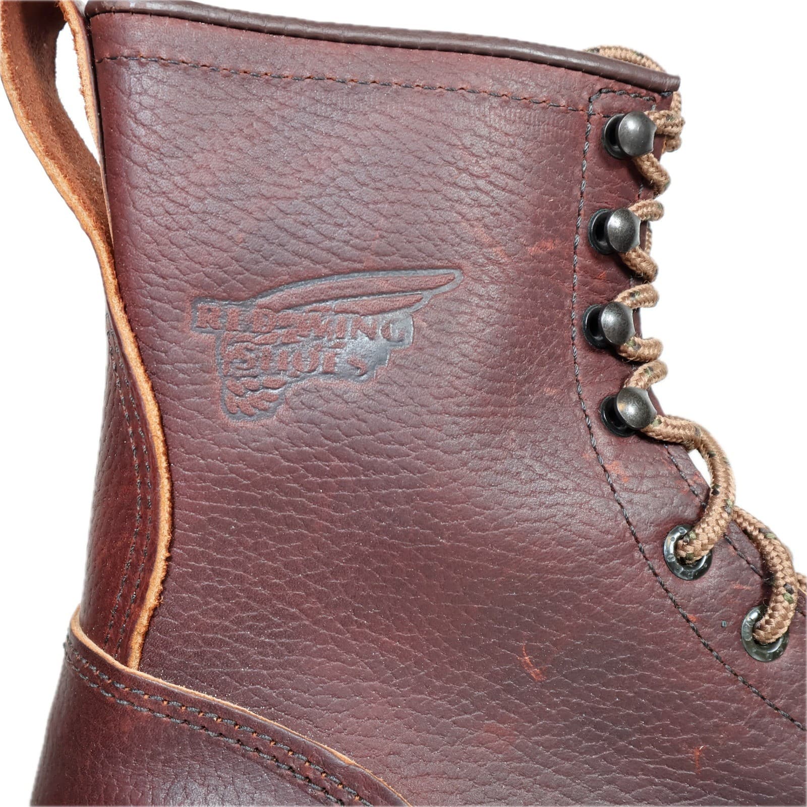 Red Wing 4451 Work Boots Mens 10 Brown Leather Steel Toe EH SuperSole USA - Thumbnail 12