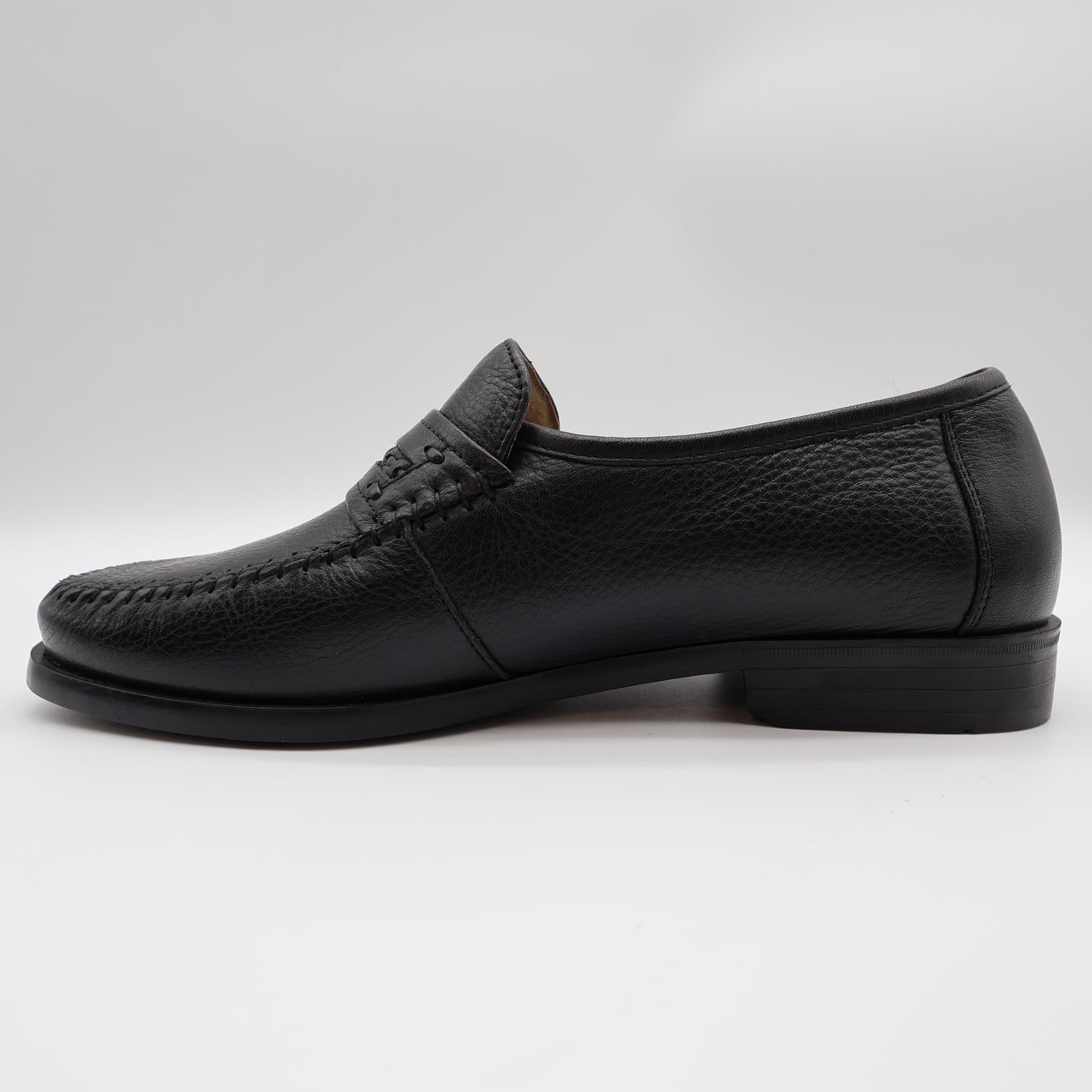Nunn Bush Edgar Loafers Men's 9 Black Leather Comfort Gel Slip-On - Thumbnail 11