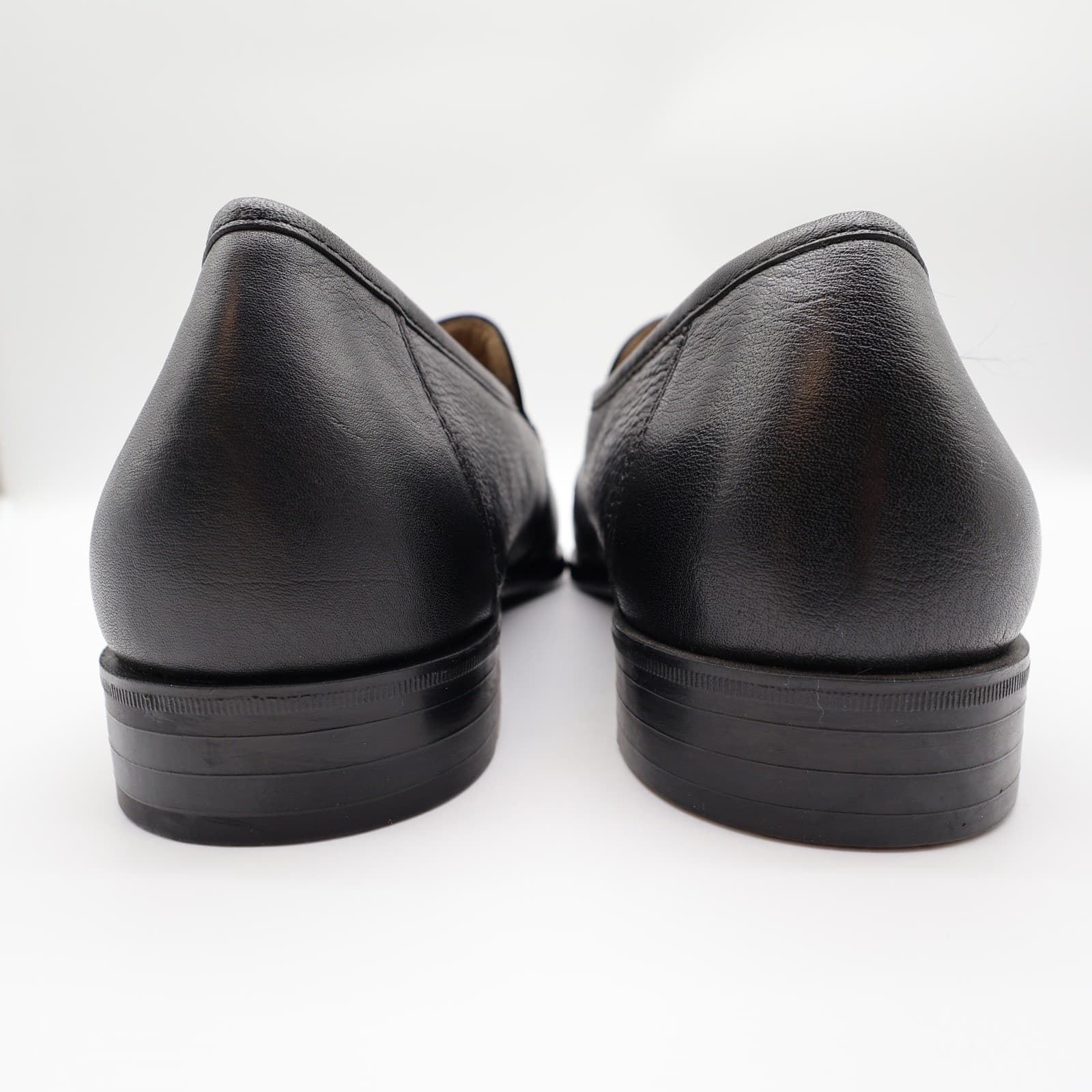Nunn Bush Edgar Loafers Men's 9 Black Leather Comfort Gel Slip-On - Thumbnail 4
