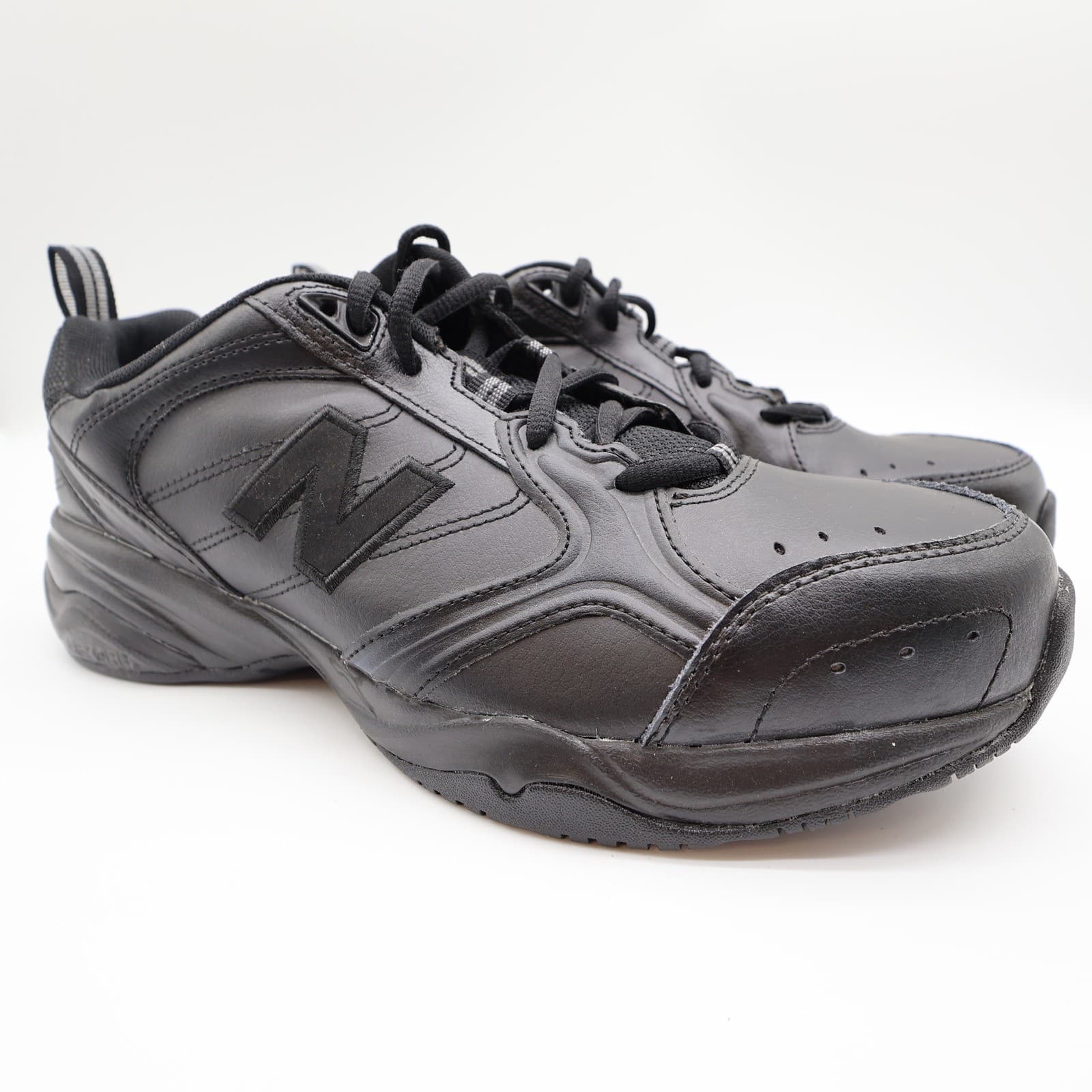 New Balance 624 Men's 10 2E Black Leather Wide Training Shoes MX624AB2 - Thumbnail 2