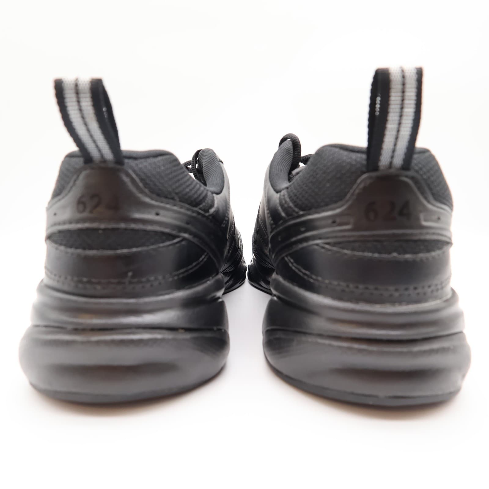 New Balance 624 Men's 10 2E Black Leather Wide Training Shoes MX624AB2 - Thumbnail 5
