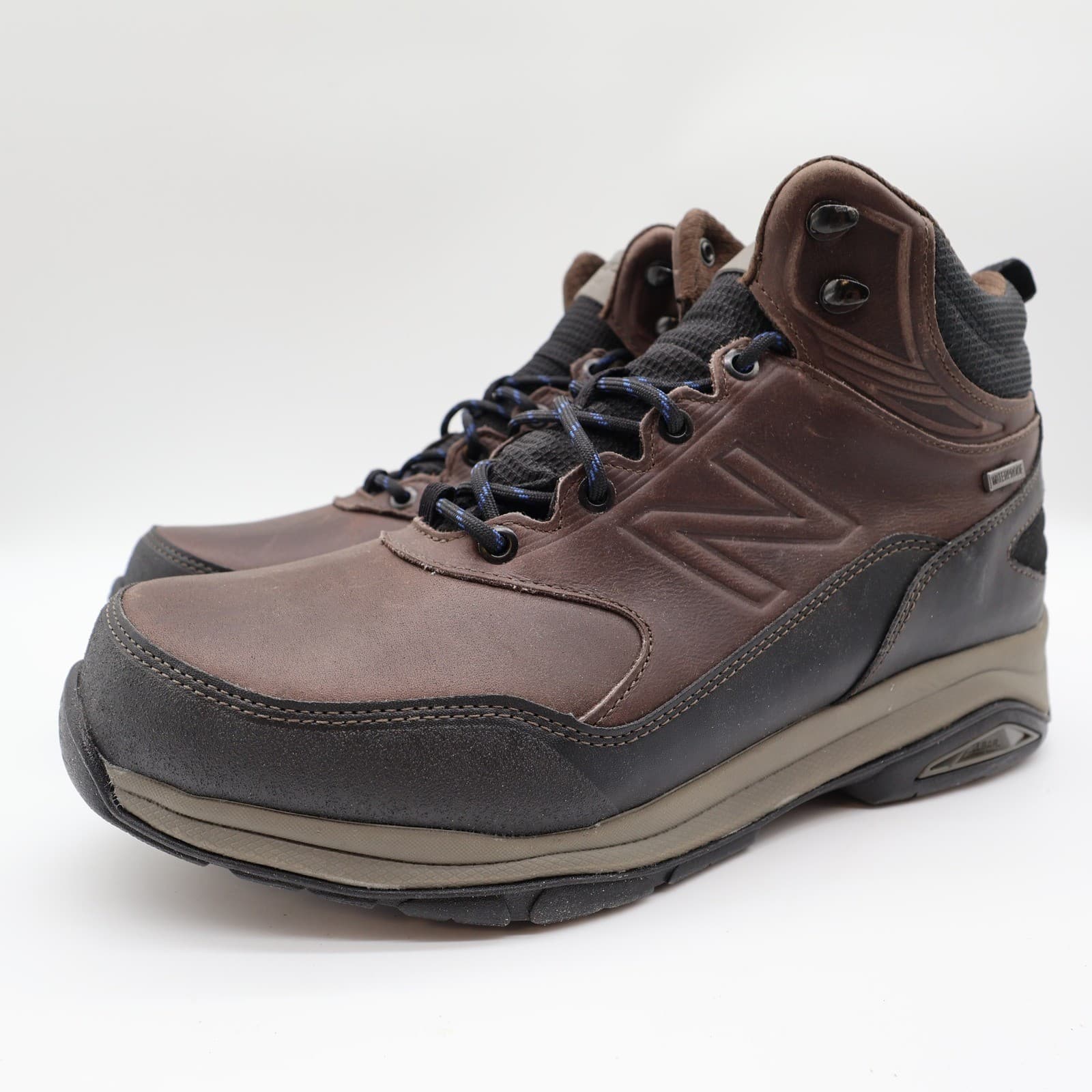 New Balance 1400 Hiking Boots Mens 10 4E Brown Leather Waterproof MW1400DB - Thumbnail 3