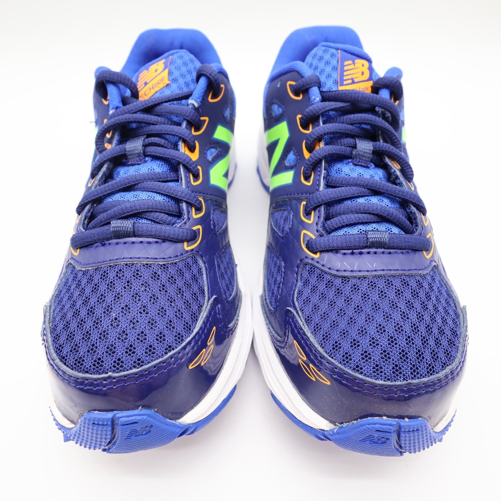 New Balance 680 Running Shoes Kids 4.5 Blue Mesh TechRide KR680BTY - Thumbnail 4
