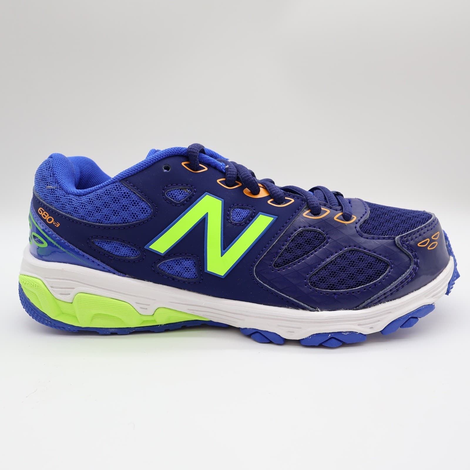 New Balance 680 Running Shoes Kids 4.5 Blue Mesh TechRide KR680BTY - Thumbnail 11