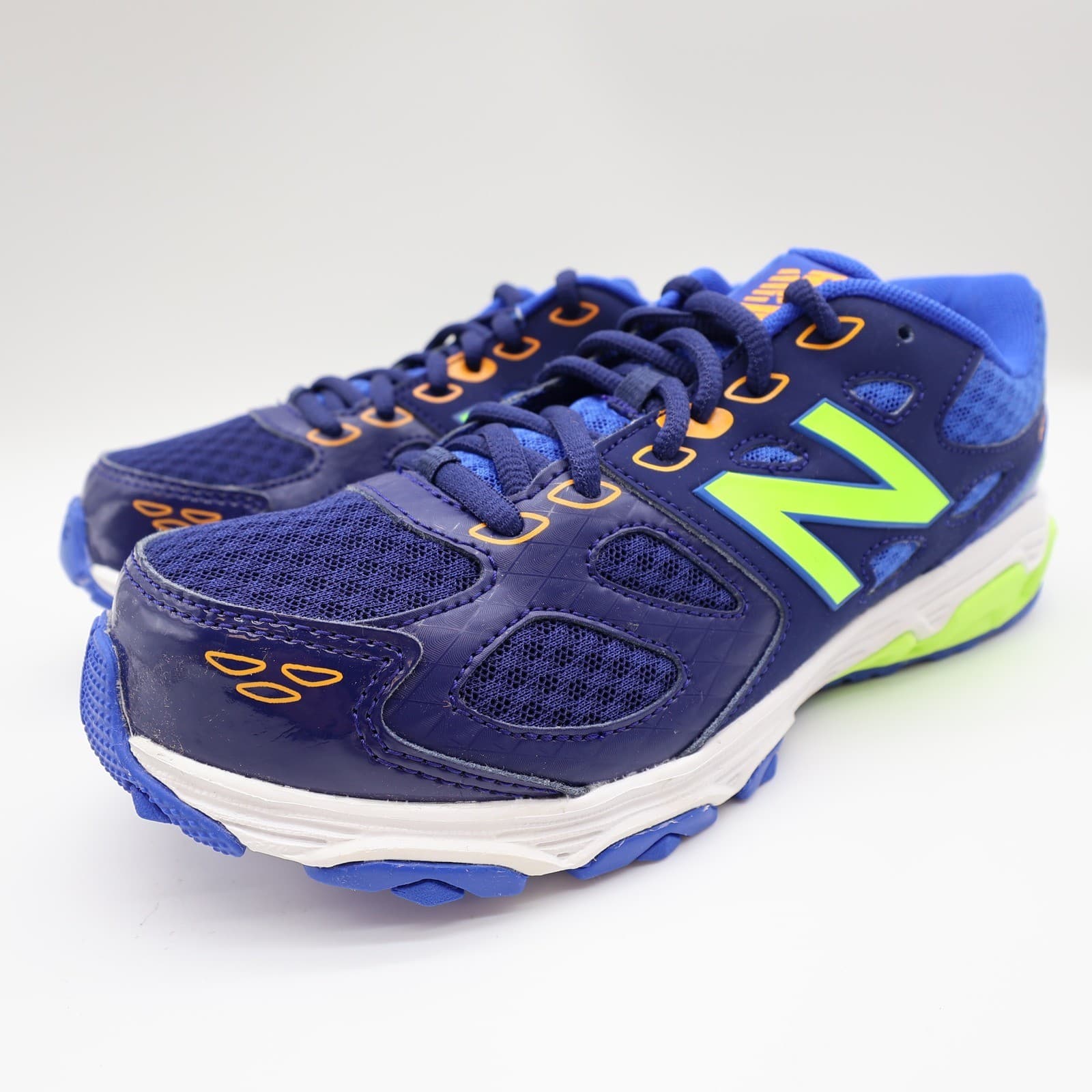 New Balance 680 Running Shoes Kids 4.5 Blue Mesh TechRide KR680BTY - Thumbnail 3