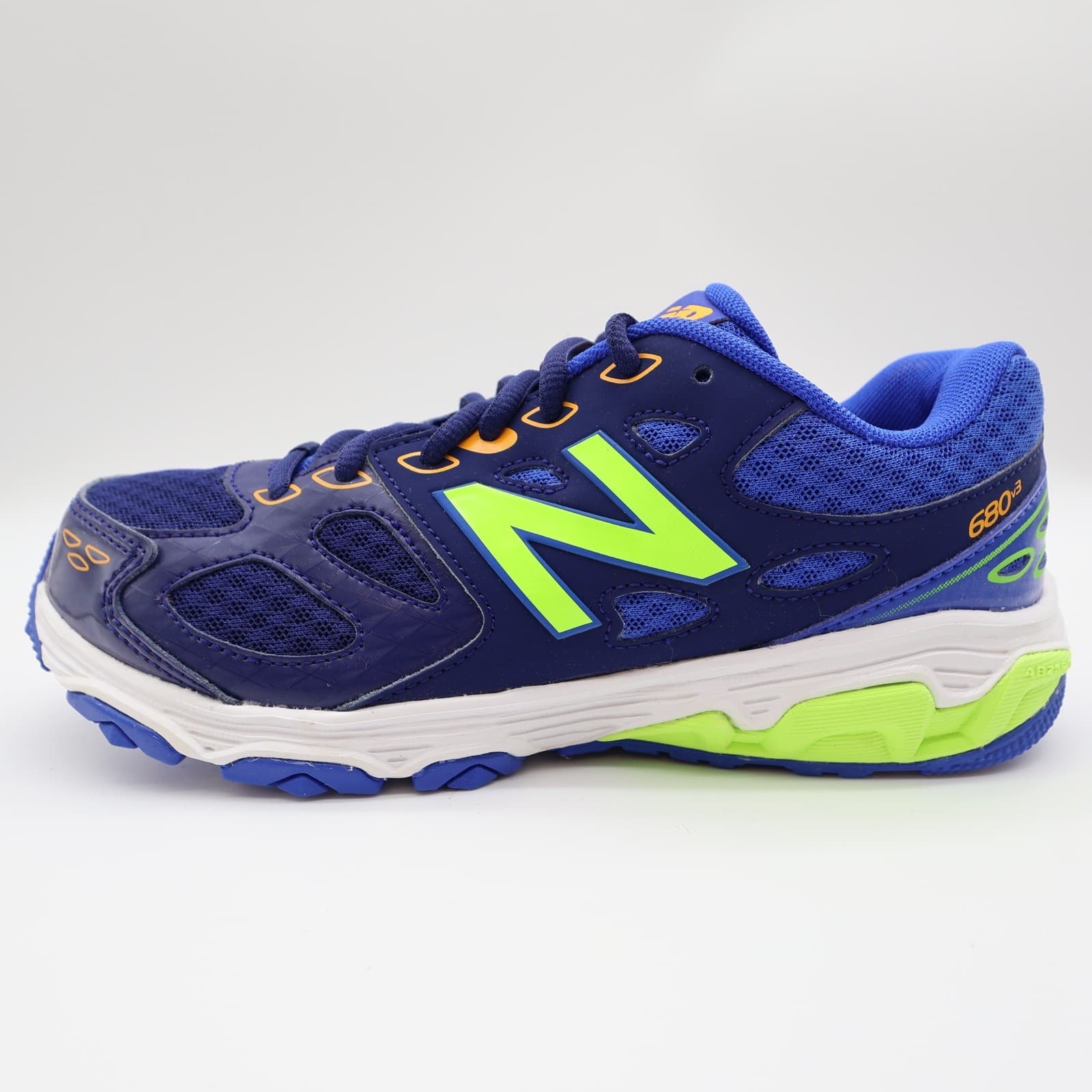 New Balance 680 Running Shoes Kids 4.5 Blue Mesh TechRide KR680BTY - Thumbnail 10