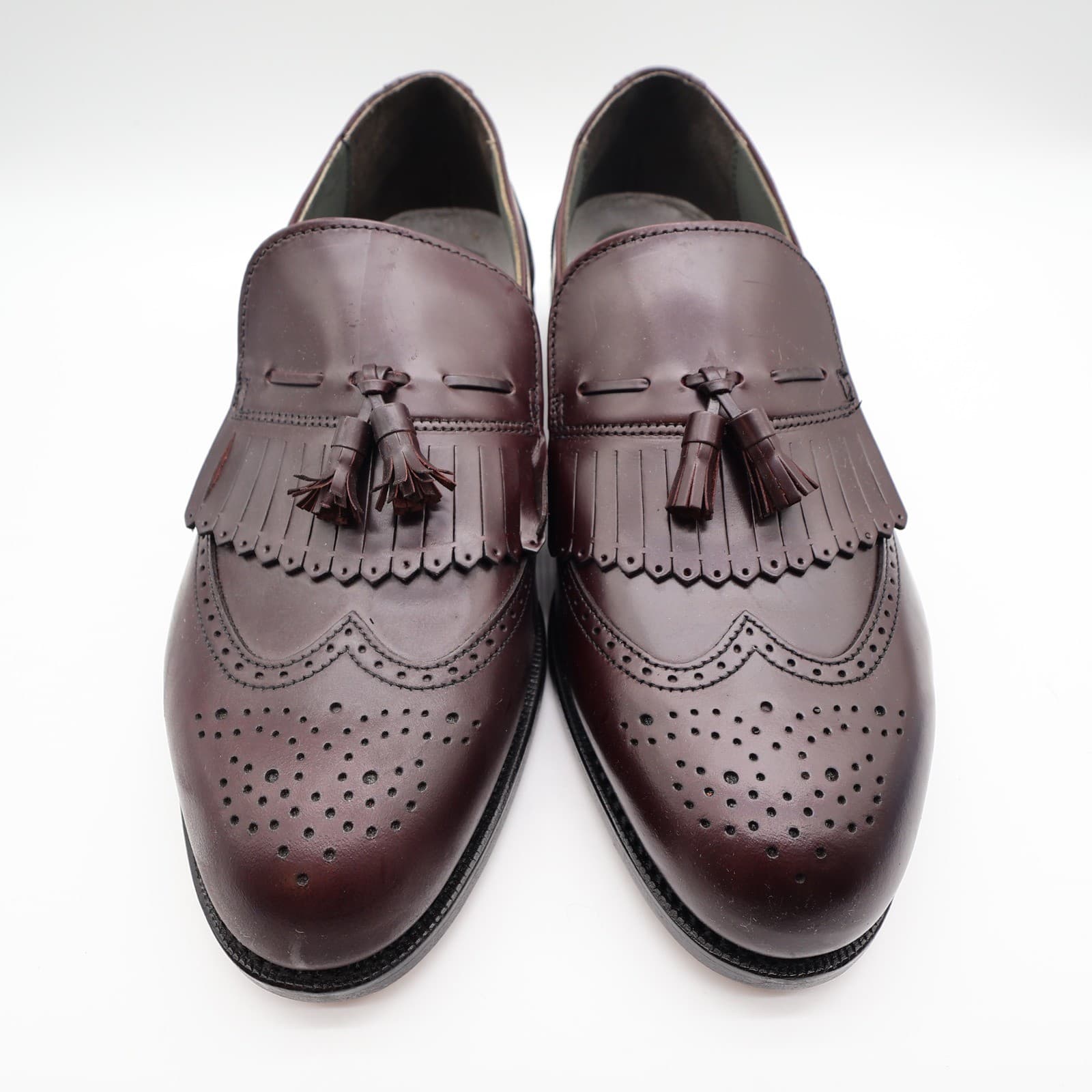 Dexter Brent Burgundy Leather Tassel Loafers Mens 12 2W Comfort Classic - Thumbnail 5