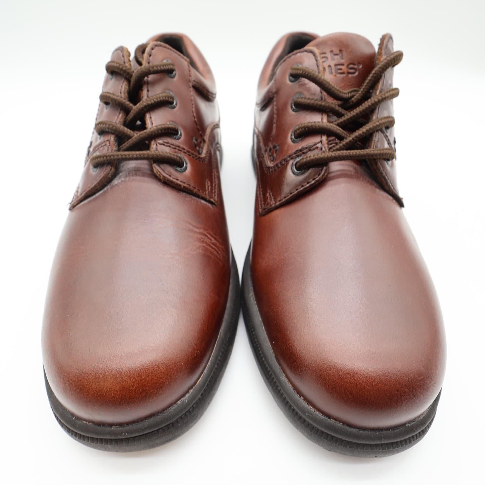 Hush Puppies Glen Men's 10 Dark Brown Leather Oxford ZeroG Comfort Shoes - Thumbnail 4