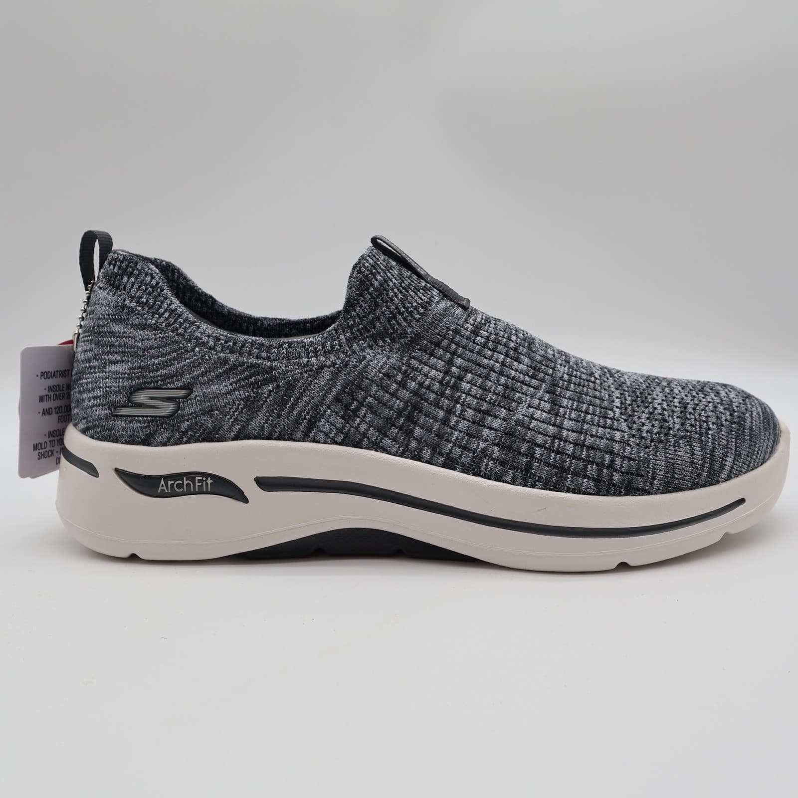 Skechers Go Walk Arch Fit Women’s Slip On Gray Blue Rainbow Sunrise 10 - Thumbnail 11